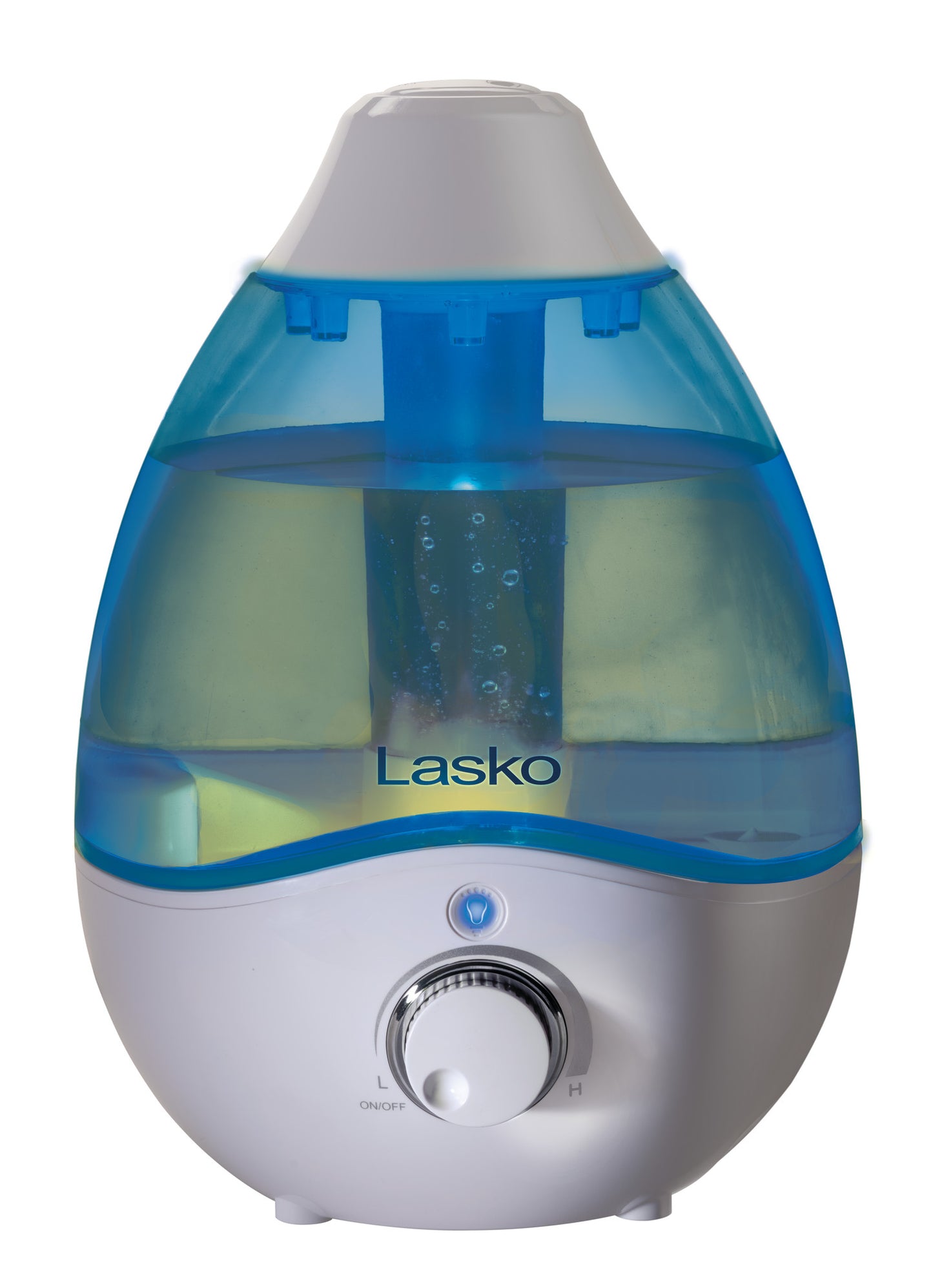 Lasko Ultrasonic Cool Mist Humidifier with Scent Tray and Nightlight, UH200, White and Blue
