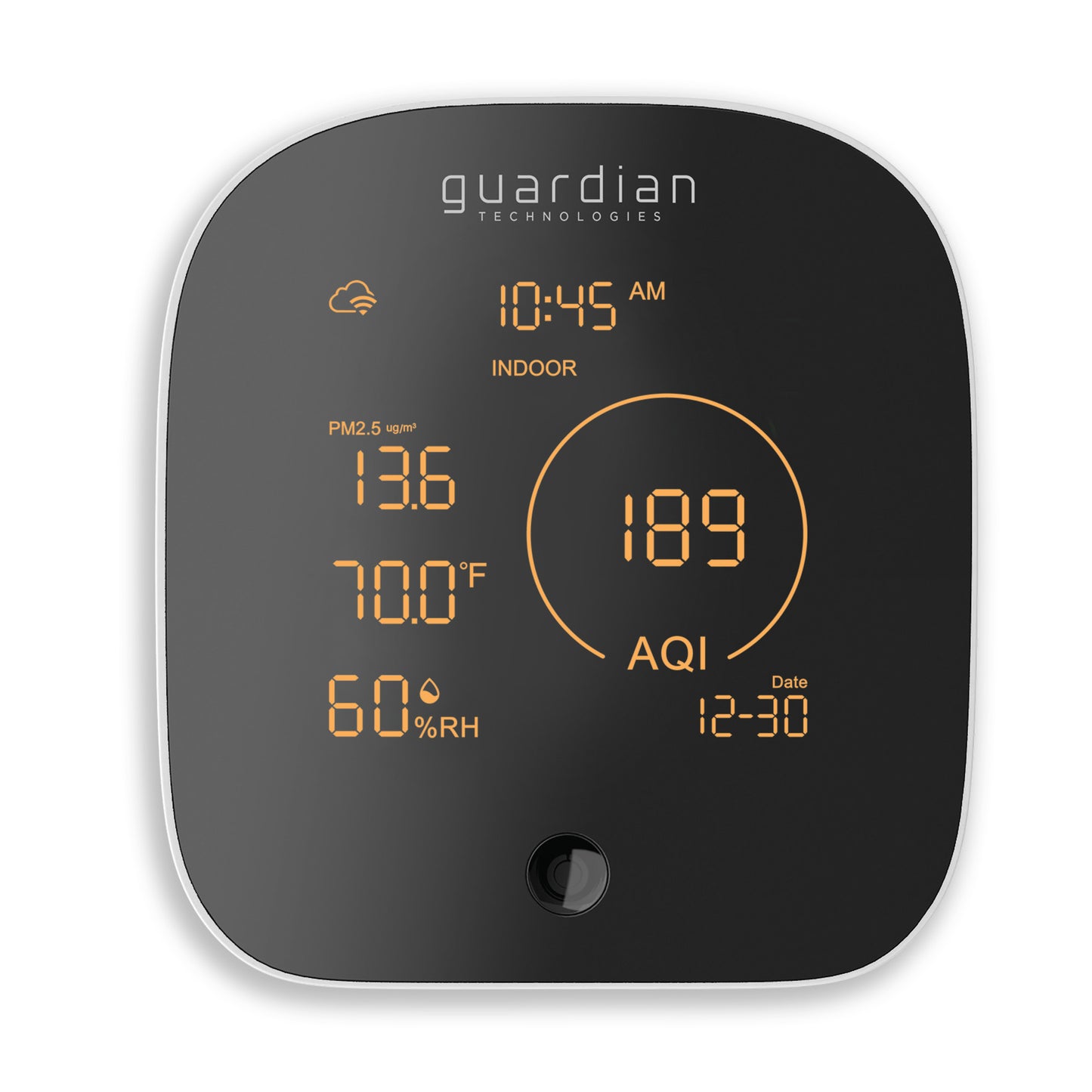 GermGuardian AQM101 Smart Air Quality Monitor, White
