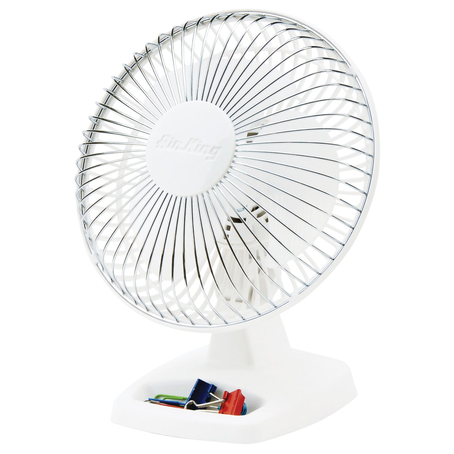 Air King 6" Table Top Fan (2-speed, manual, white)