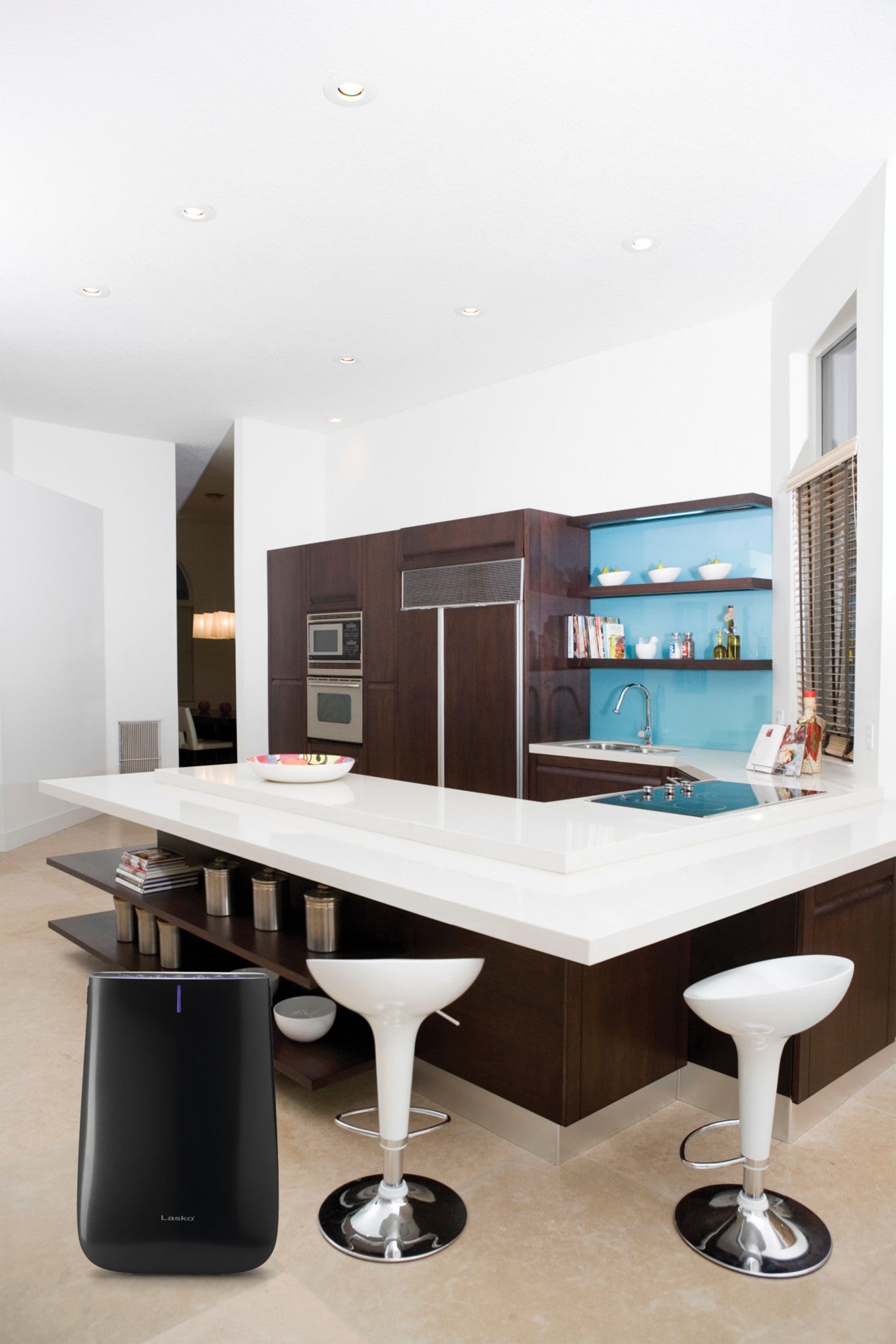 Lasko Pure Platinum Air Purifier with HEPA-Type Filtration, HF25630, Black