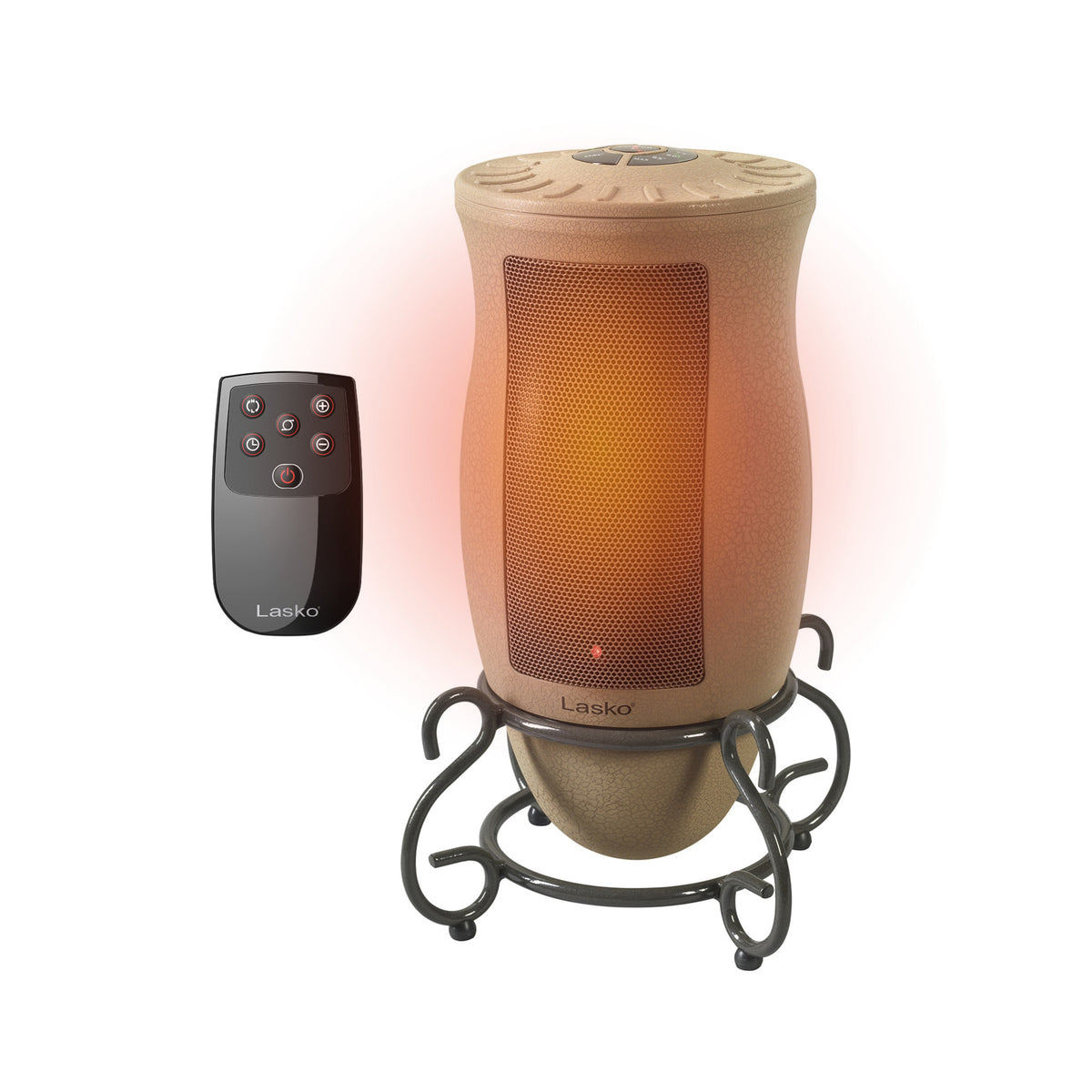 Lasko 16" Ceramic Tower Space Heater: Oscillating, 2 Heat Settings, Remote, Timer, Thermostat