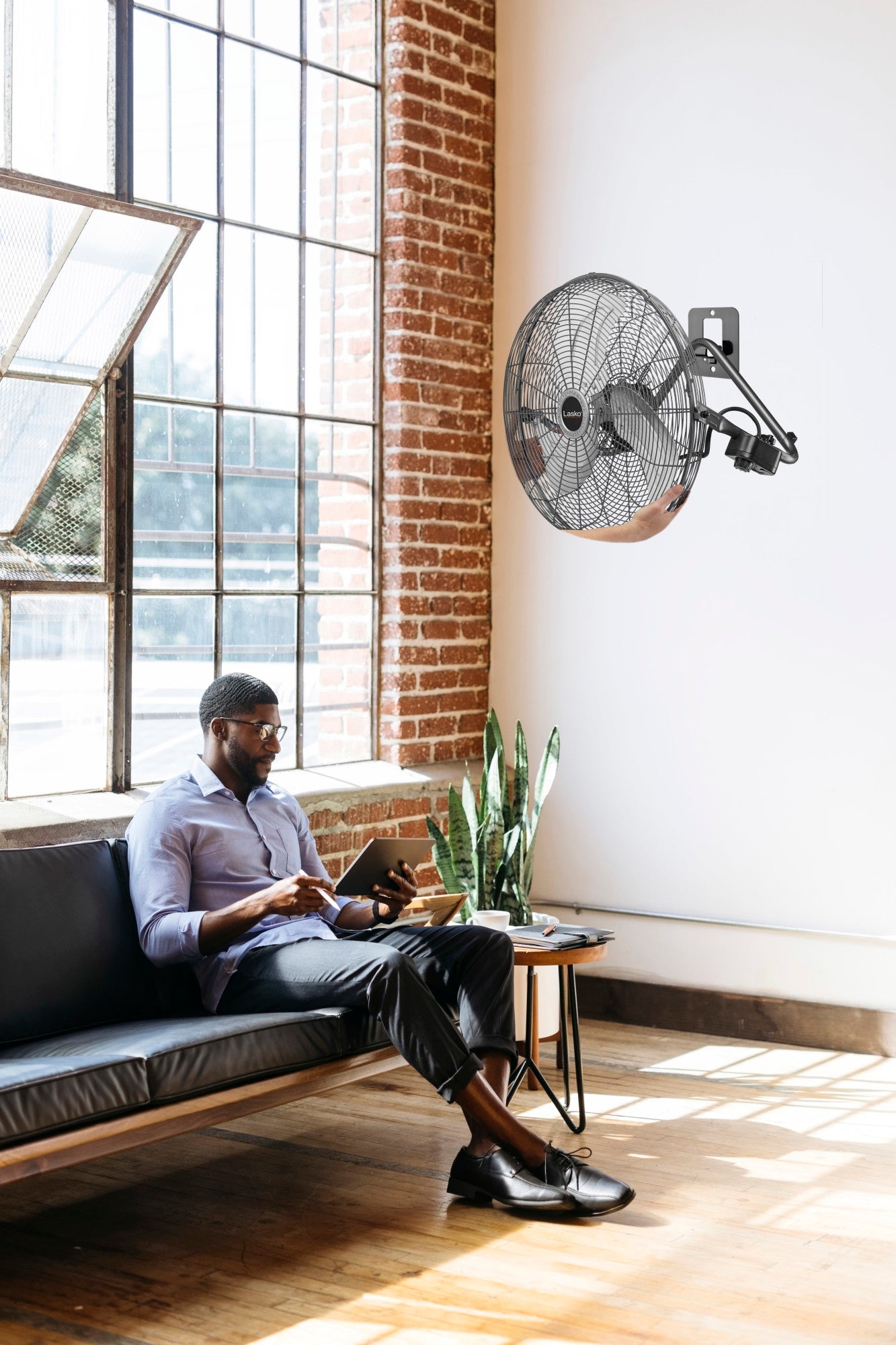 Lasko 20" High Velocity Floor Fan or Wallmount Fan, H20301, Silver