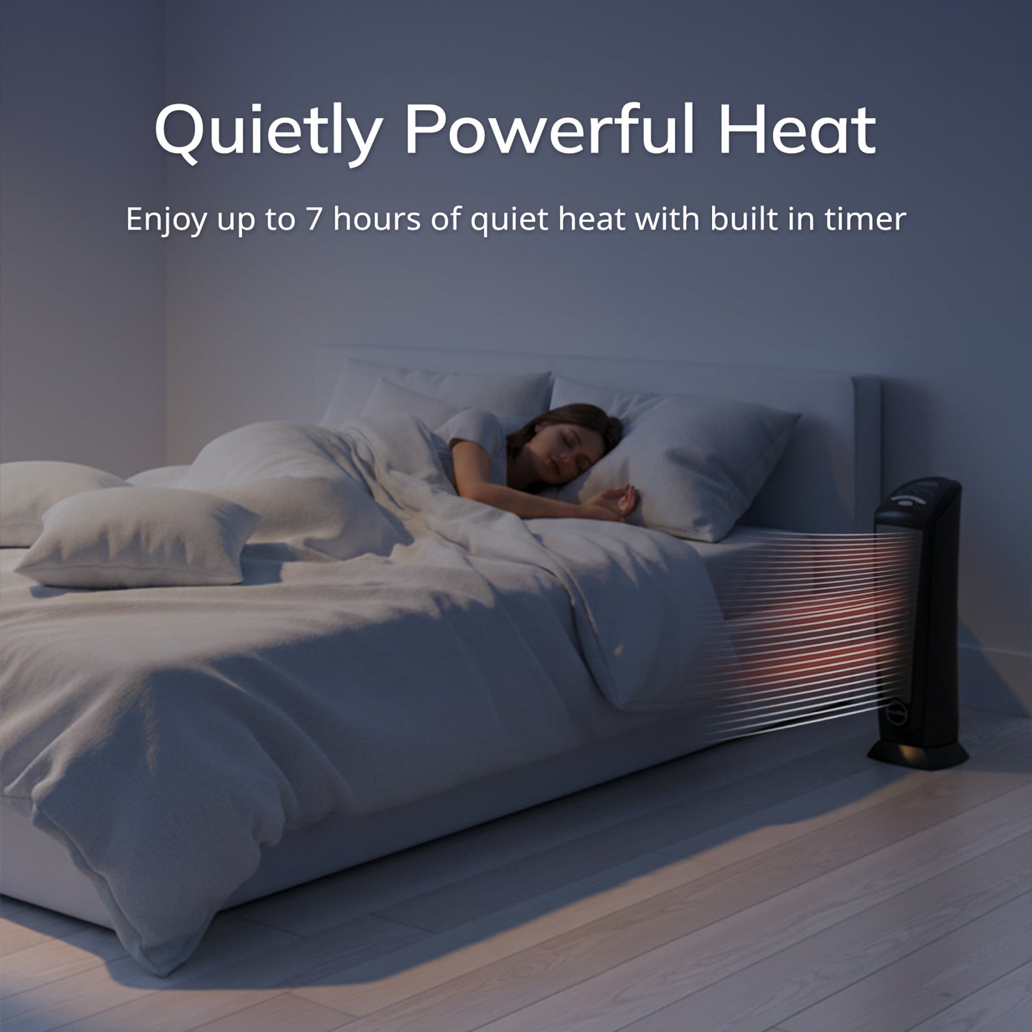 Lasko 1500W Electric Oscillating Ceramic Tower Space Heater with Remote, CT22410, Black