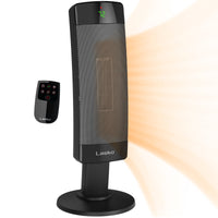 Lasko 1500W Ceramic Pedestal Space Heater with Remote, CS27600, Black
