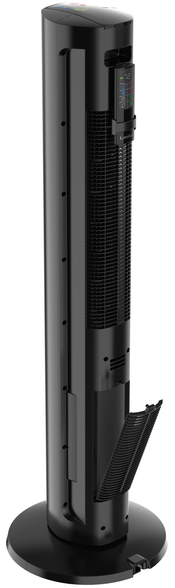 Lasko 1500W Oscillating All Season Tower Fan & Space Heater with Timer & Remote, FH610, Black