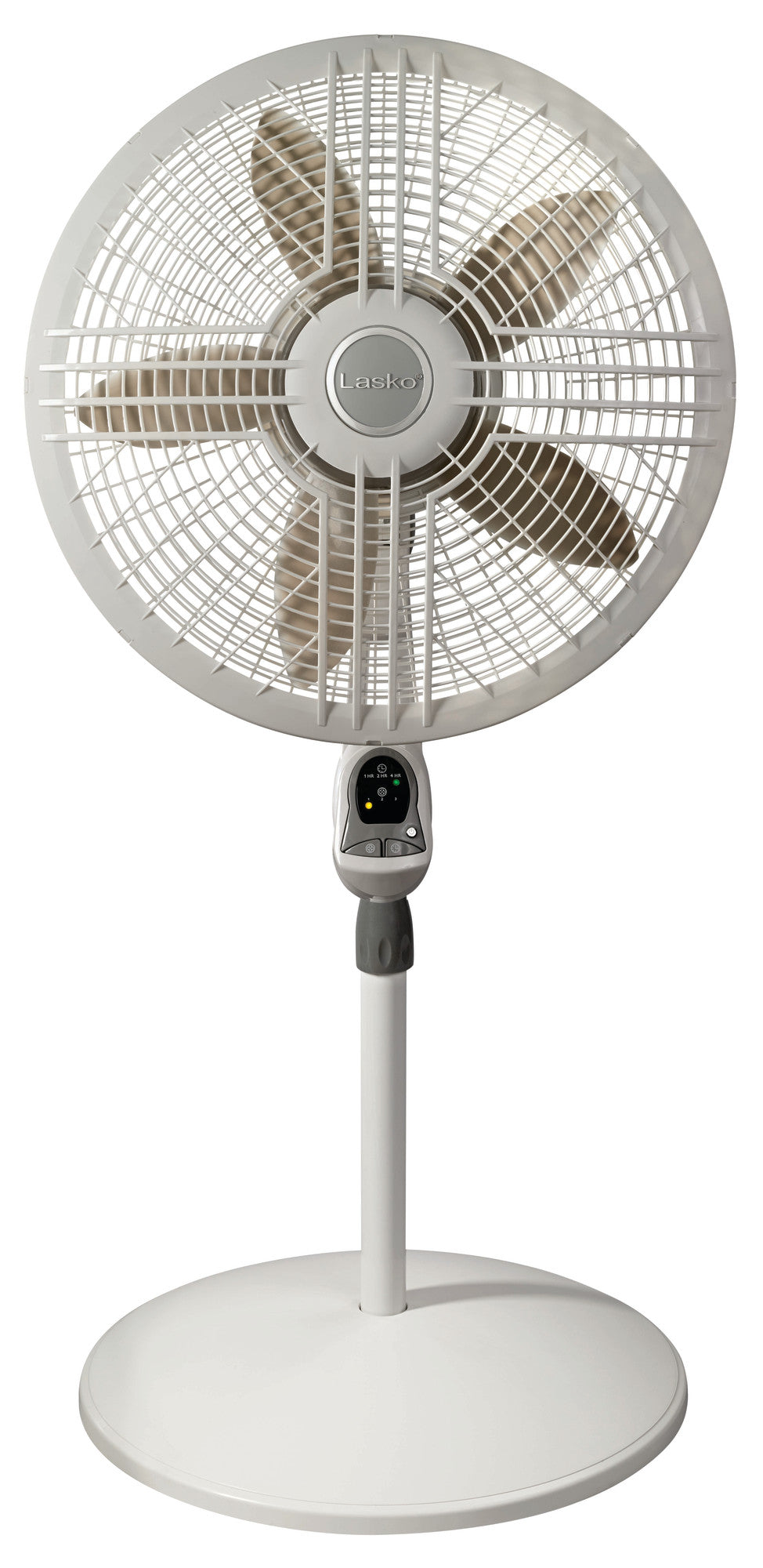 Lasko Adjustable 3-Speed Pedestal Fan with Remote Control, 1880, White