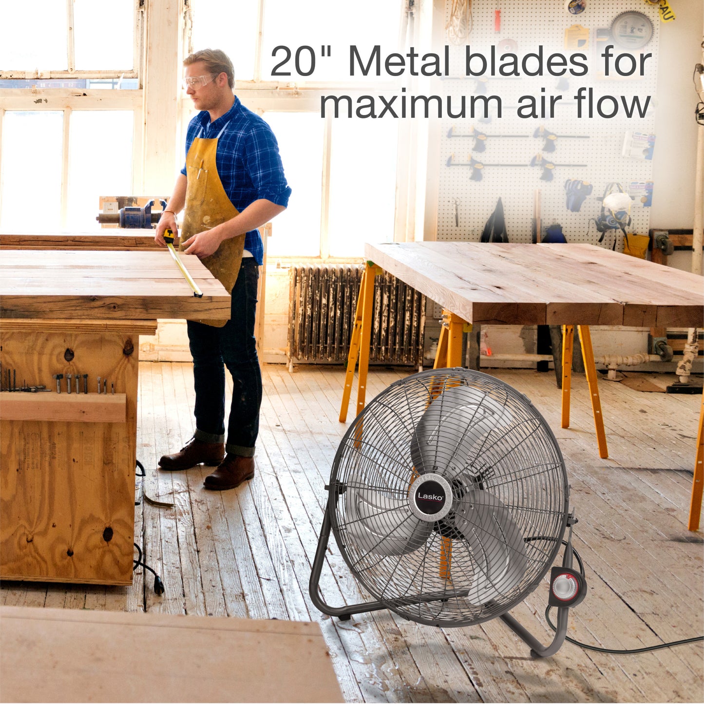 Lasko H20310 20" High Velocity Floor & Wall Mount Fan