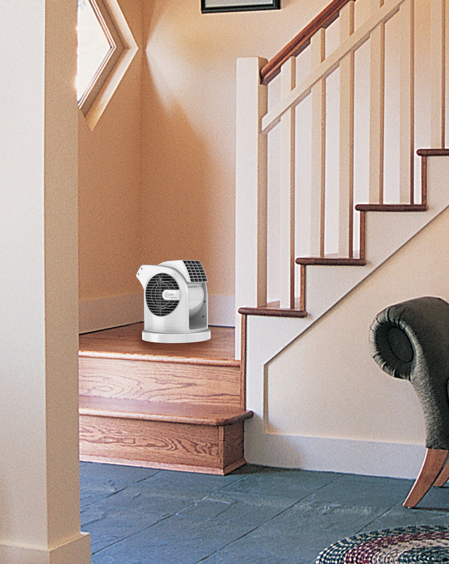 Lasko Multi-Use Home Utility Floor Fan with Pivoting Head and 3 Speeds, U11300, White