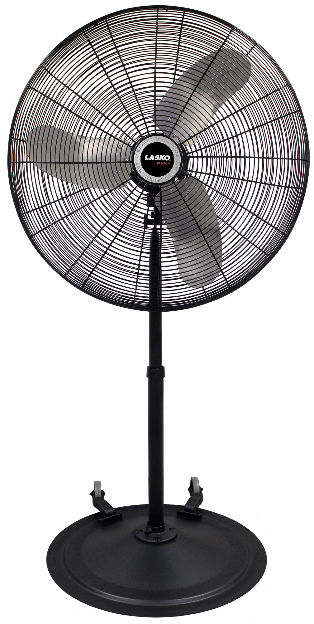 Lasko Max Performance Industrial Grade Oscillating Fan with Wheels