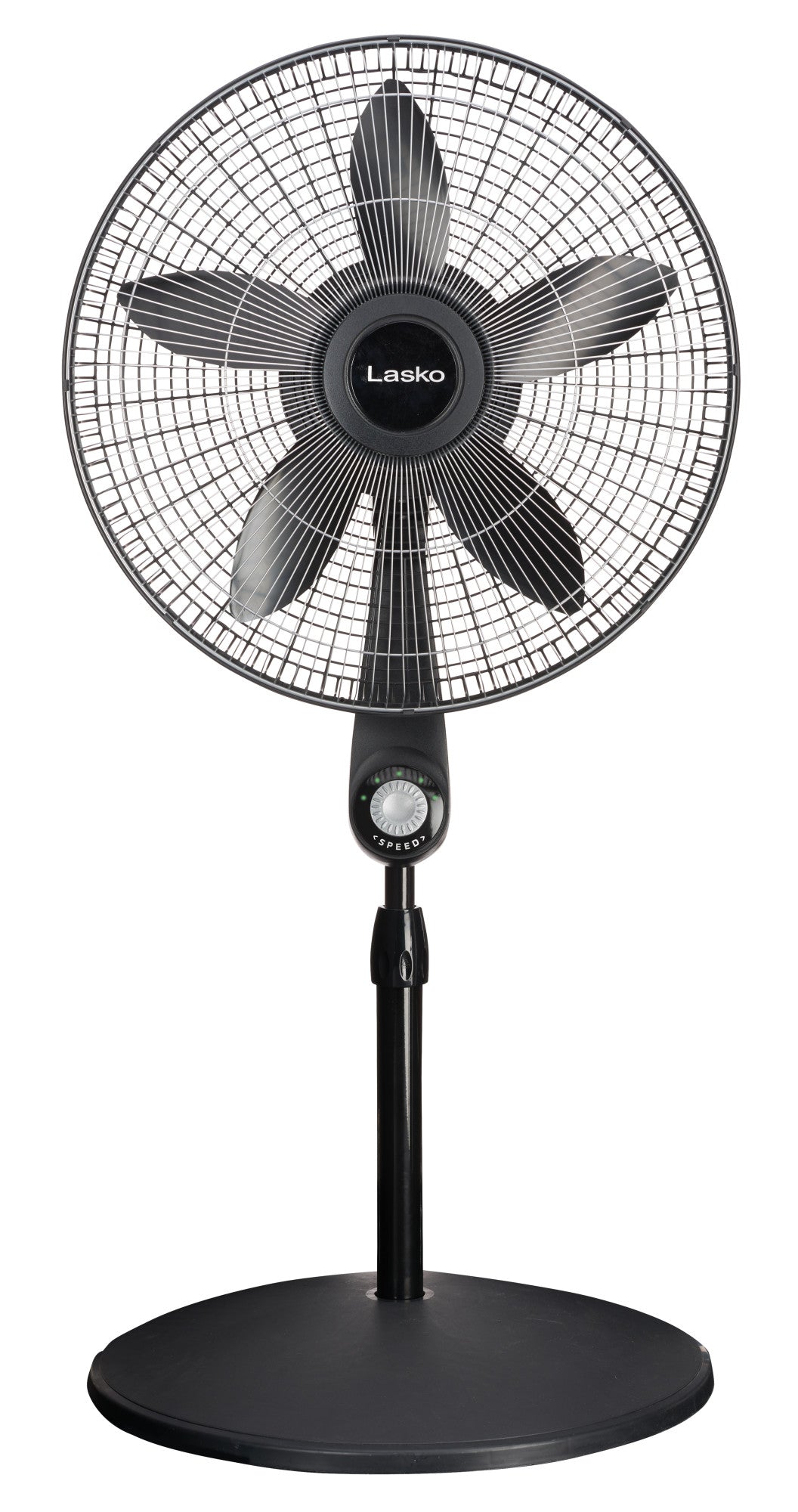 Lasko 18" 5-Speed High Performance Pedestal Fan with Remote, S18602, Black