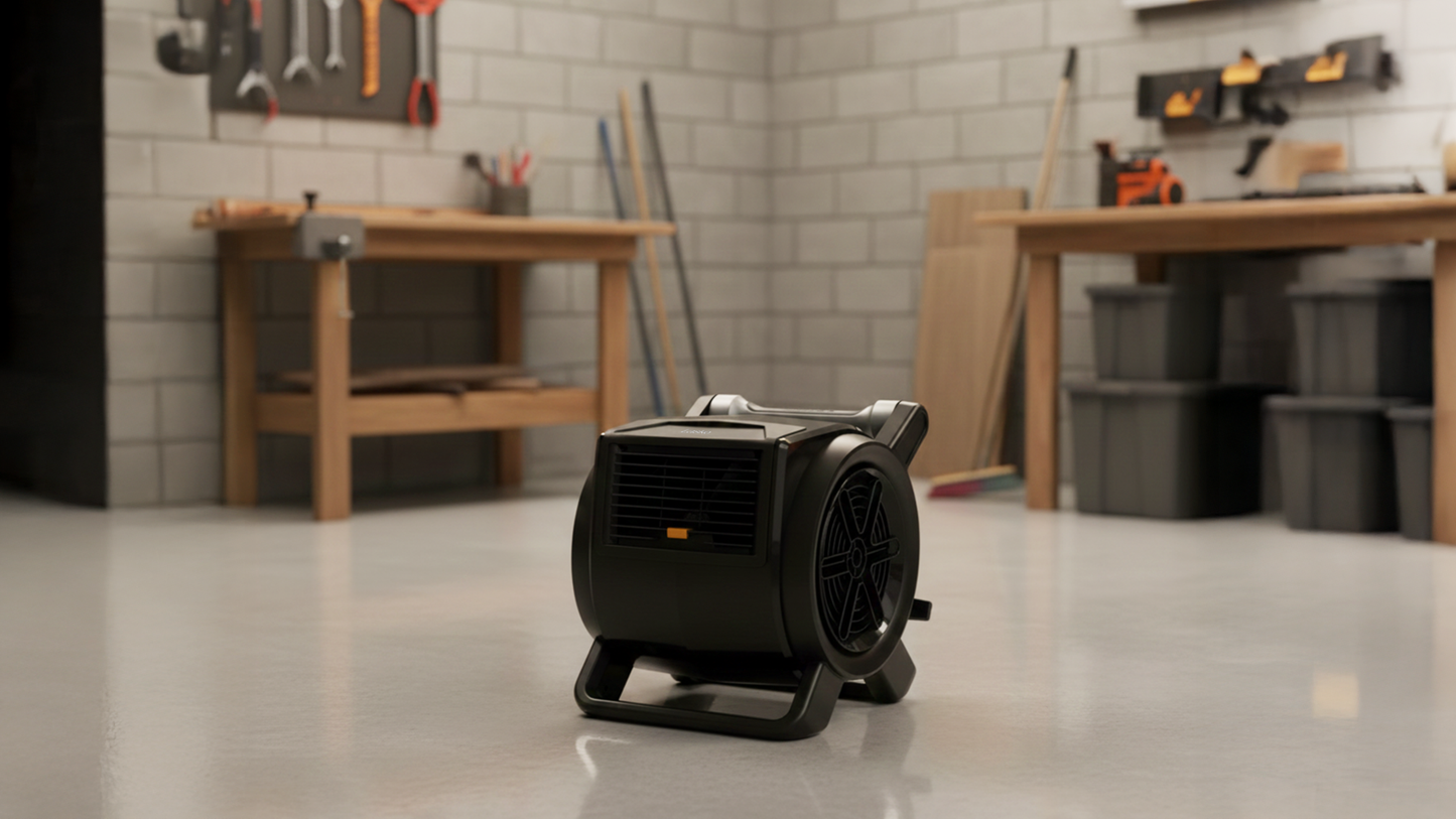 Lasko UDC158 Pro Performance 9-Speed Multi-Use Utility Floor Fan: Black
