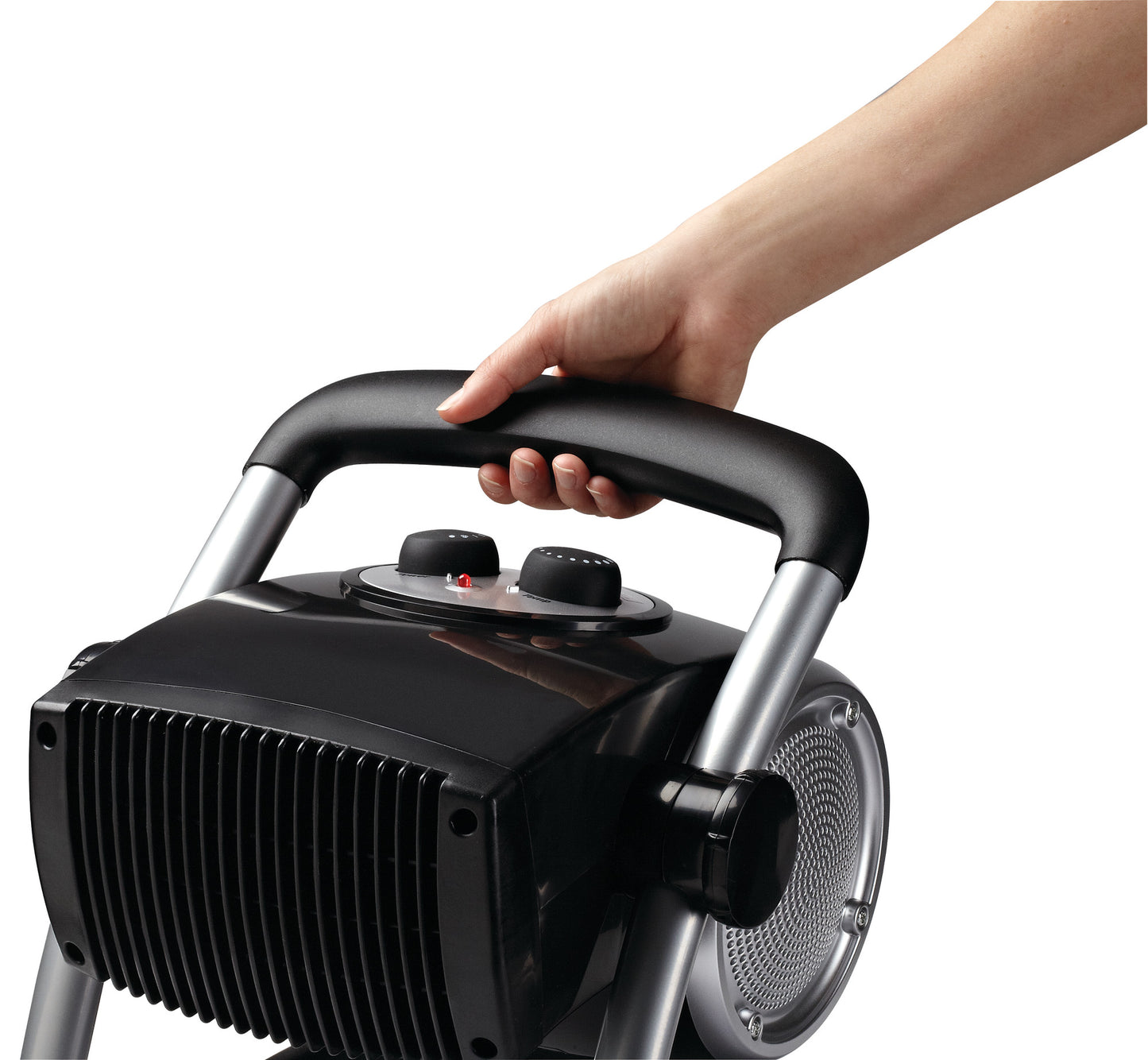 Lasko 1500W Electric Pivoting Utility Ceramic Space Heater with Thermostat, 5919, Black