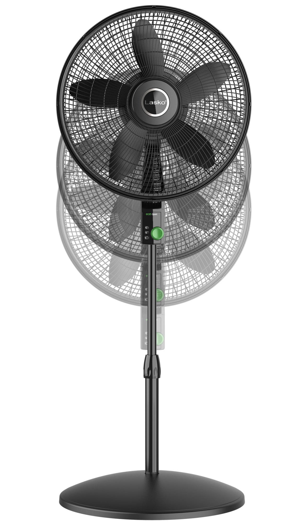 Lasko Oscillating 18-inch EcoQuiet DC Motor 12-Speed Pedestal Fan - Thumbnail 4