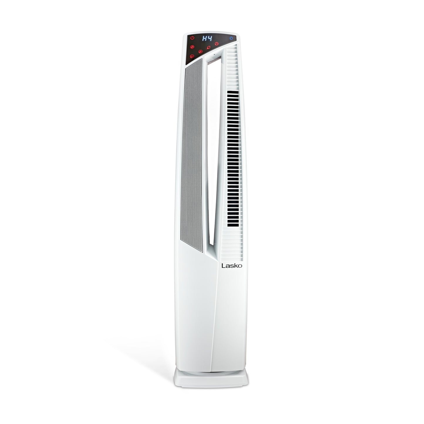 Lasko All Season High Velocity Hybrid Tower Fan and Space Heater in One with Remote Control, FHV820, White