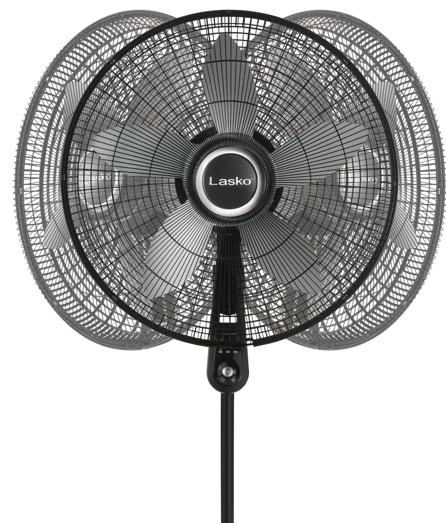 Lasko 20" Pedestal Fan (4-speed, remote, timer, black)