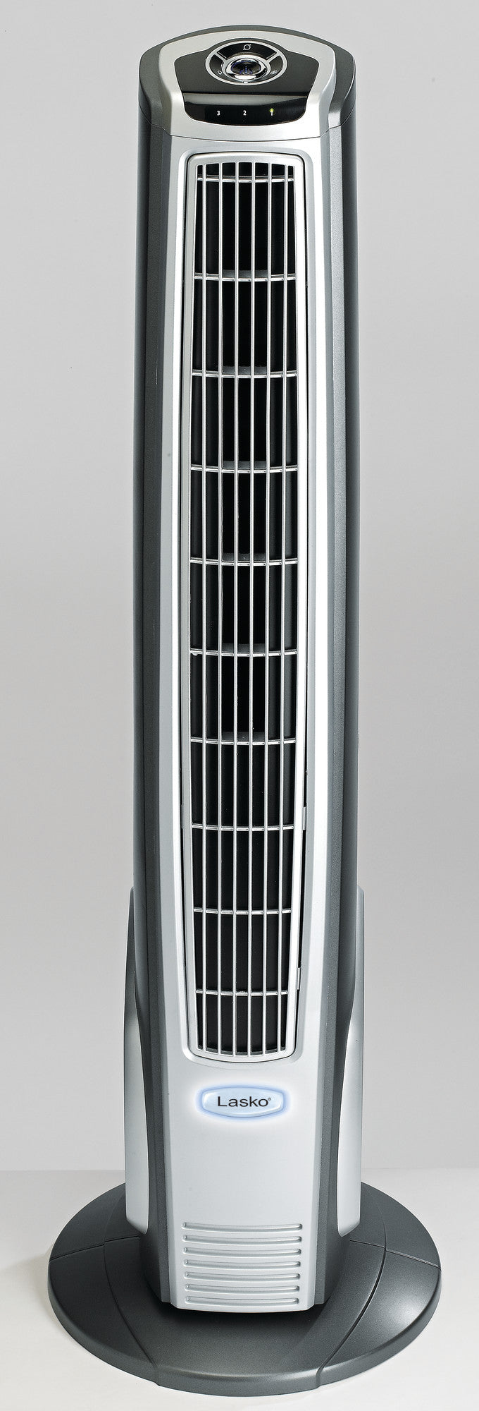 Lasko 40" Hybrid Tower Fan with Nightlight and Remote Control, 4443, Gray