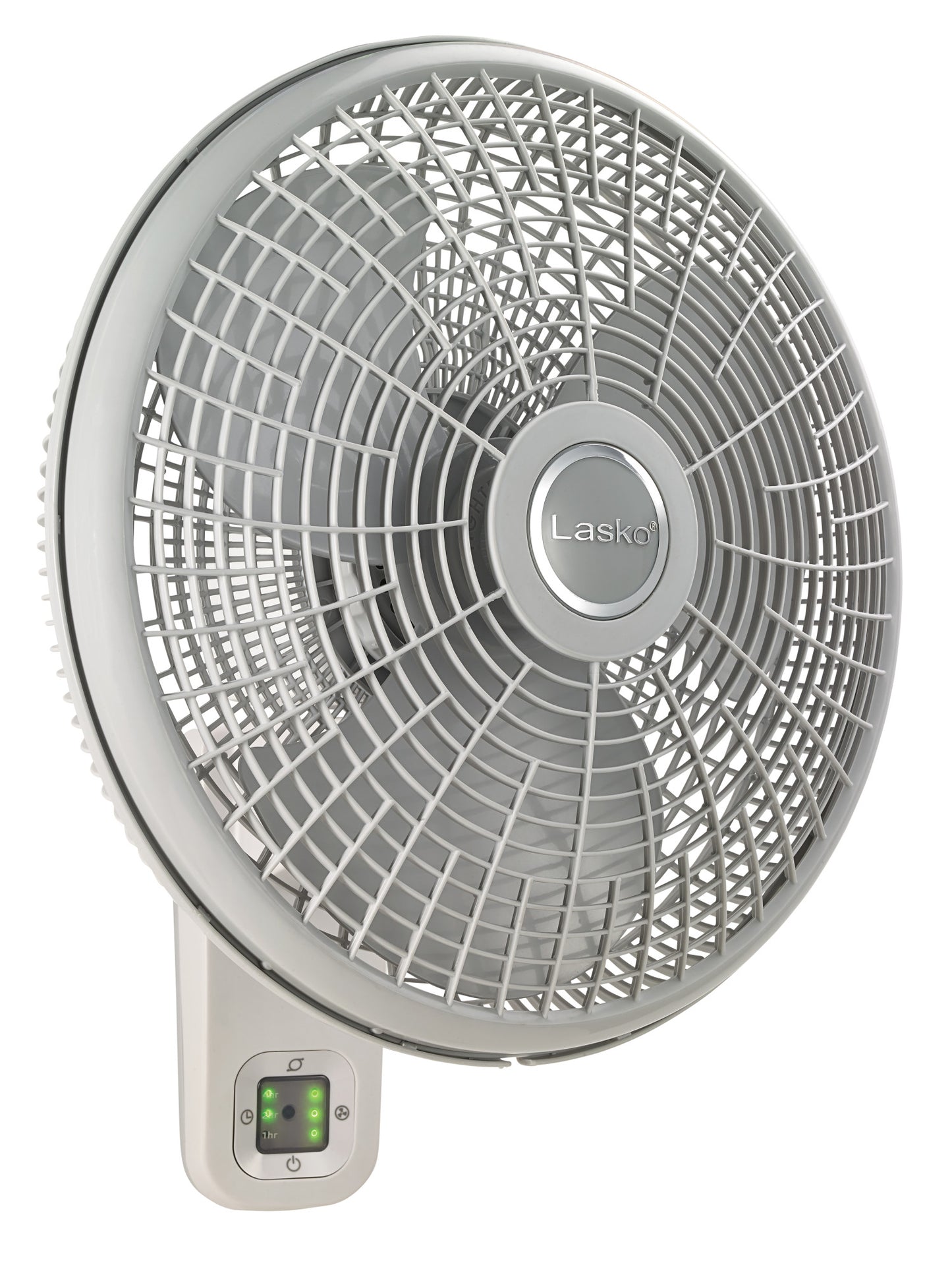 Lasko Oscillating Wallmout Fan with Remote Control, M16950, White