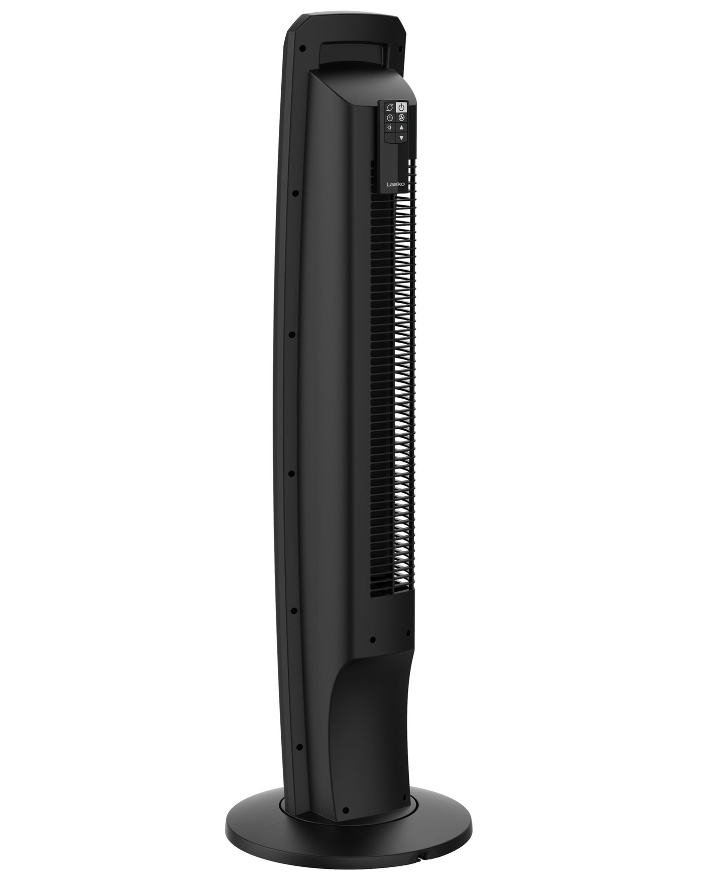 Lasko 42" 12-Speed EcoQuiet DC Motor Tower Fan with Remote Control, T42700, Black