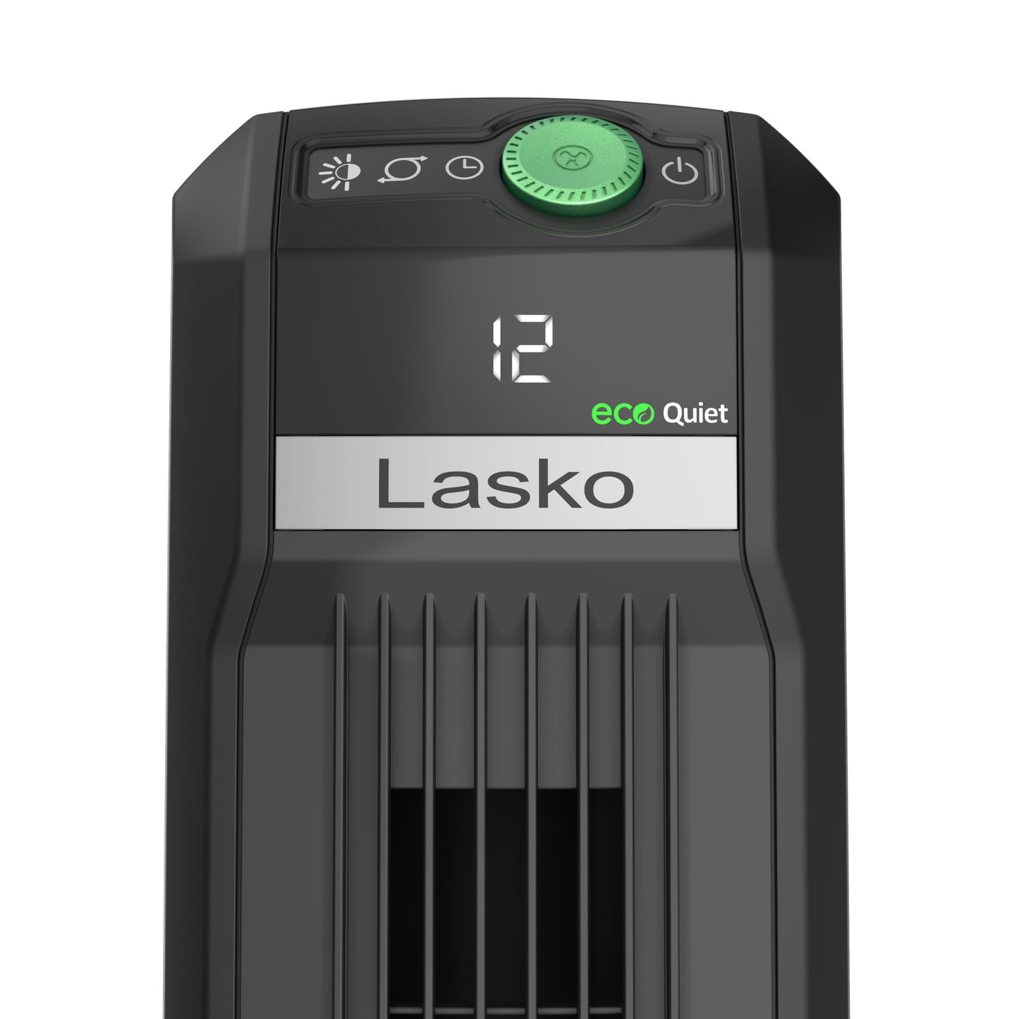 Lasko 42" 12-Speed EcoQuiet DC Motor Tower Fan with Remote Control, T42700, Black