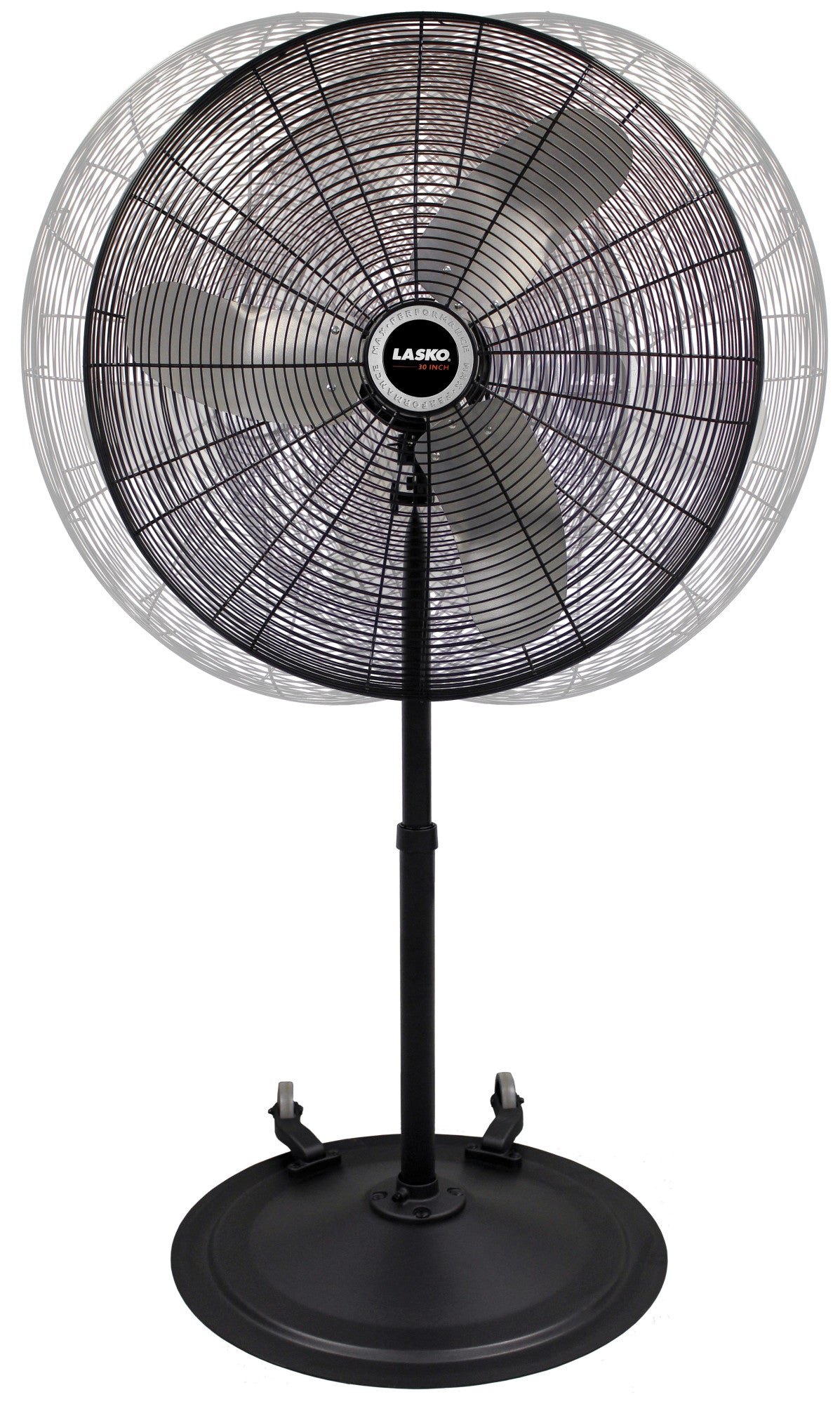 Lasko Max Performance Industrial Grade Oscillating Fan with Wheels