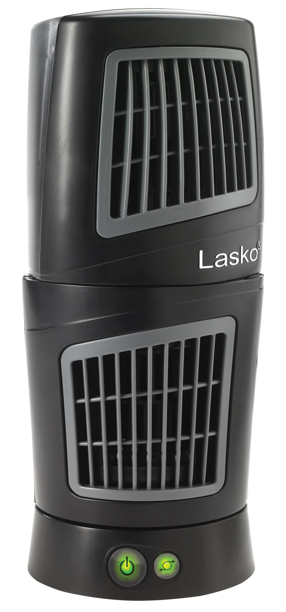 Lasko Twist-Top™ Tower Table Fan, T12110, Black
