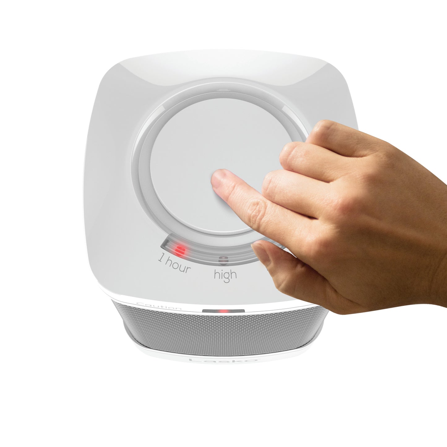 Lasko 1500W Bathroom Space Heater with ALCI Safety Plug and Timer, CD08200, White