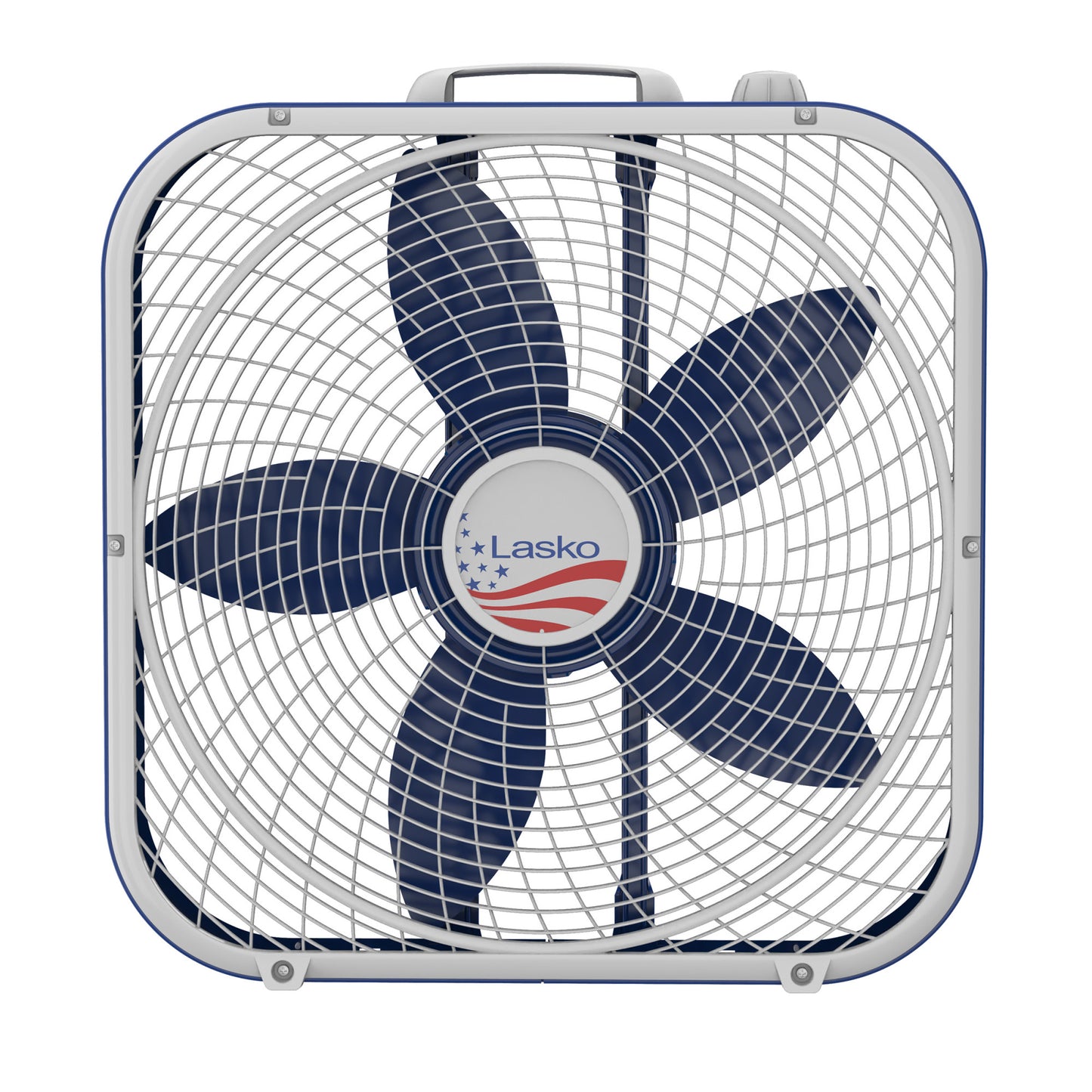 Lasko Limited Edition 20” Box Fan with 3 Speeds, B20610, Red, White & Blue