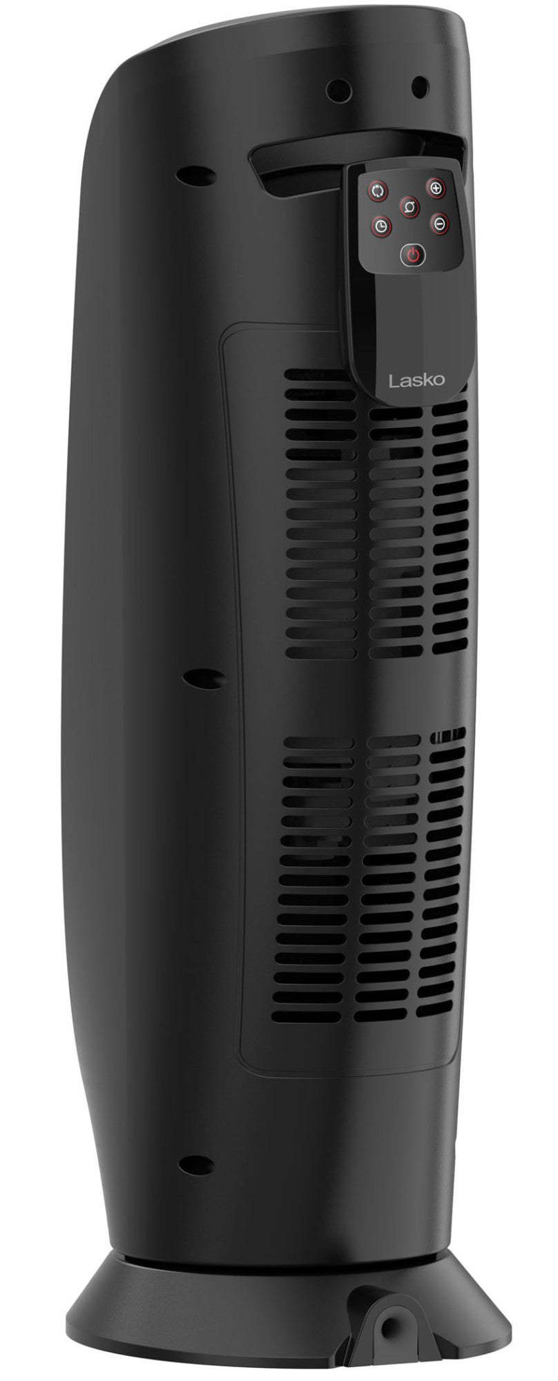 Lasko 1500W 23-In. Ceramic Tower Space Heater with Timer and Remote Control, CT22766, Black