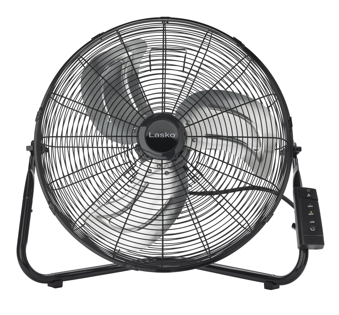 Lasko 20" High Velocity Floor/Wallmount Fan with Remote, H20650, Black