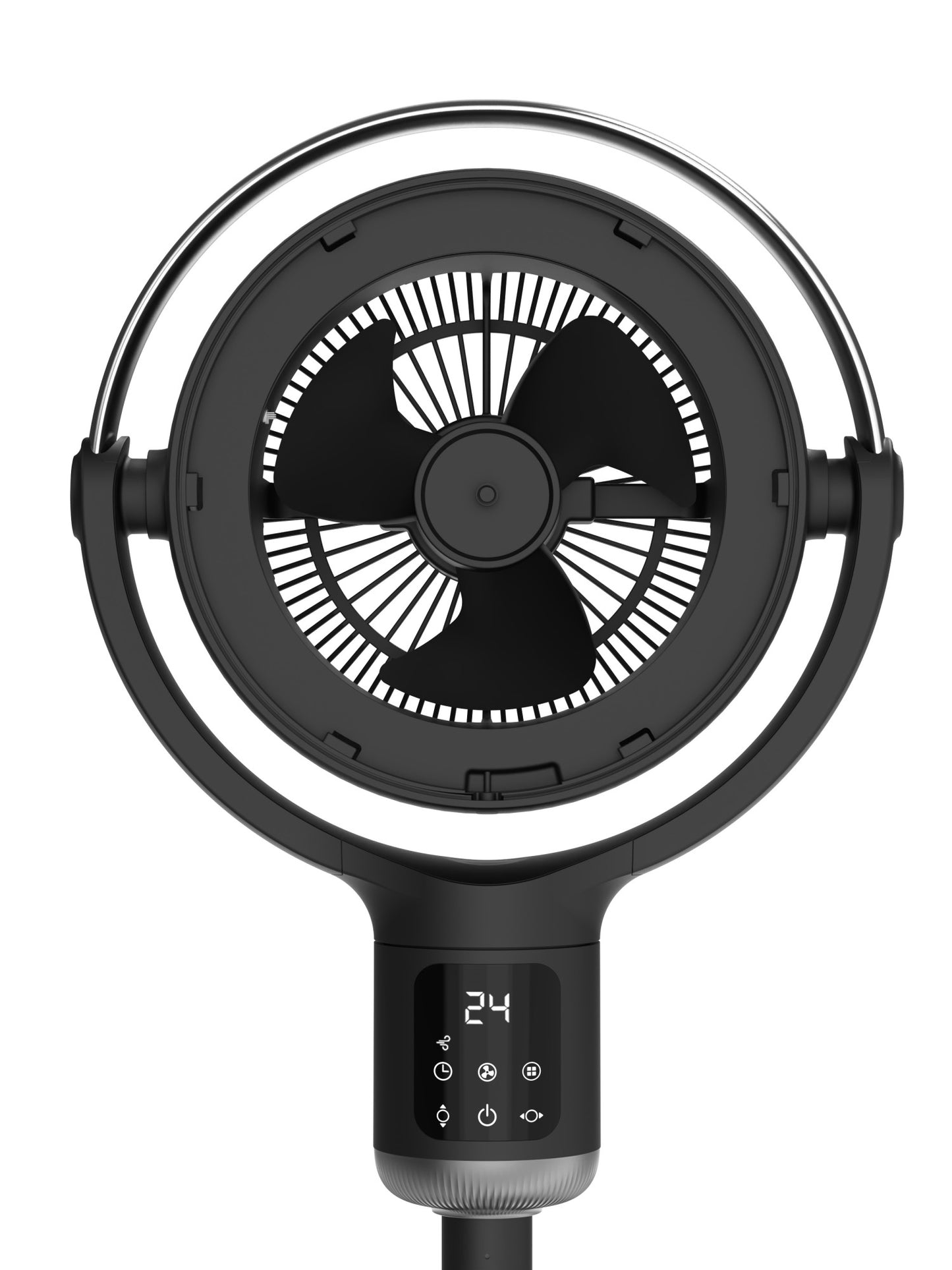 Lasko APDC302 Whirlwind Orbital Motion 24-Speed Pedestal Fan with Remote: Black