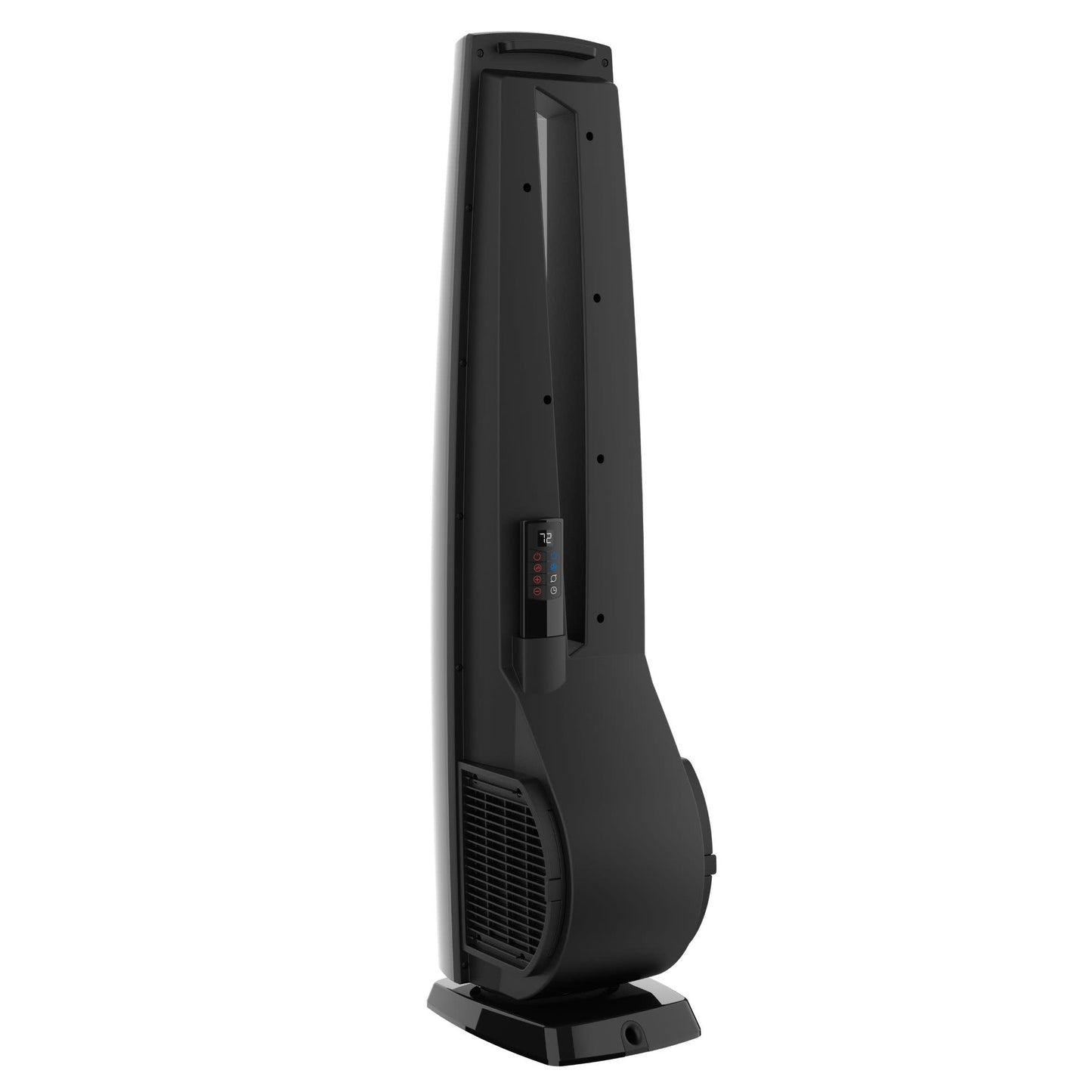 Lasko DUO Comfort 38" DC Tower Fan and Ceramic Space Heater: Oscillating, 3 Heat Settings, 4 Fan Speeds, Remote, Timer, Tip-Over Switch, Black