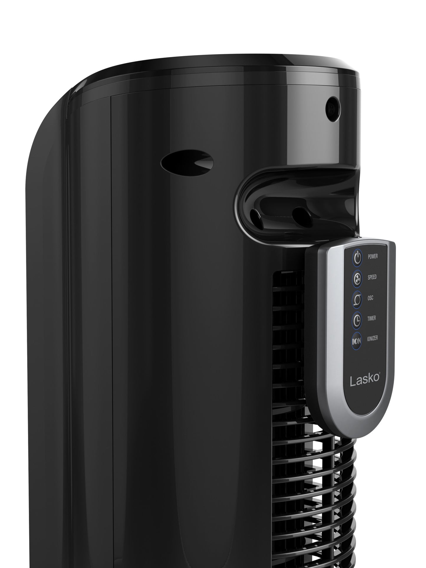 Lasko 30" 3-Speed Oscillating Tower Fan with Timer and Remote, T32202, Black