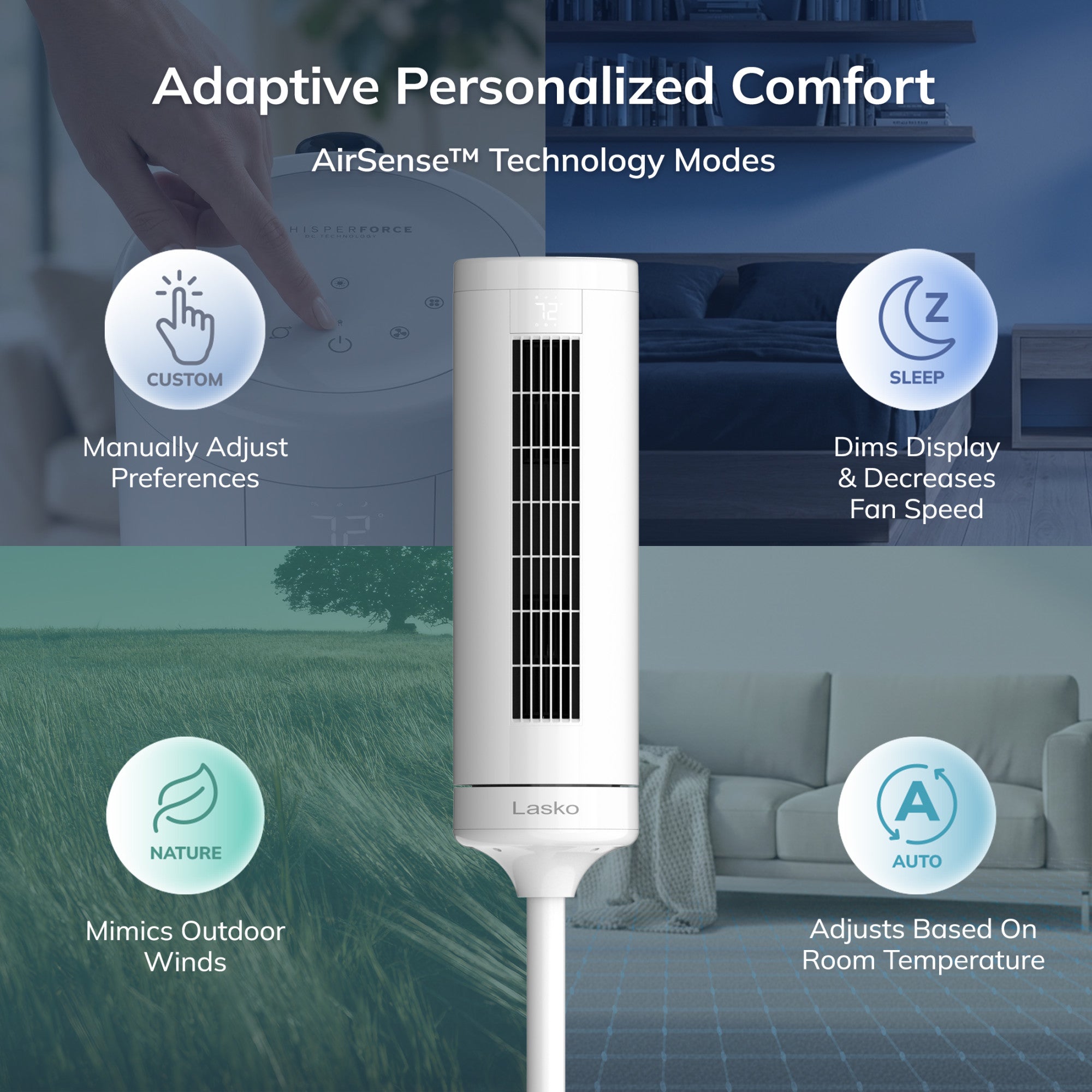 Lasko RTF WhisperForce™ DC 54