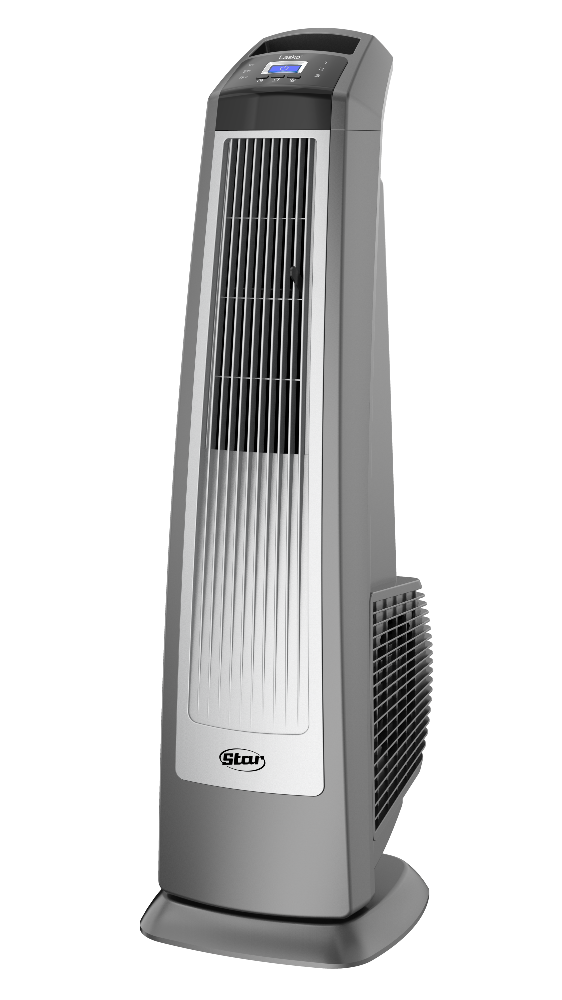 Lasko Oscillating High Velocity Tower Fan with Remote, U35117, Silver