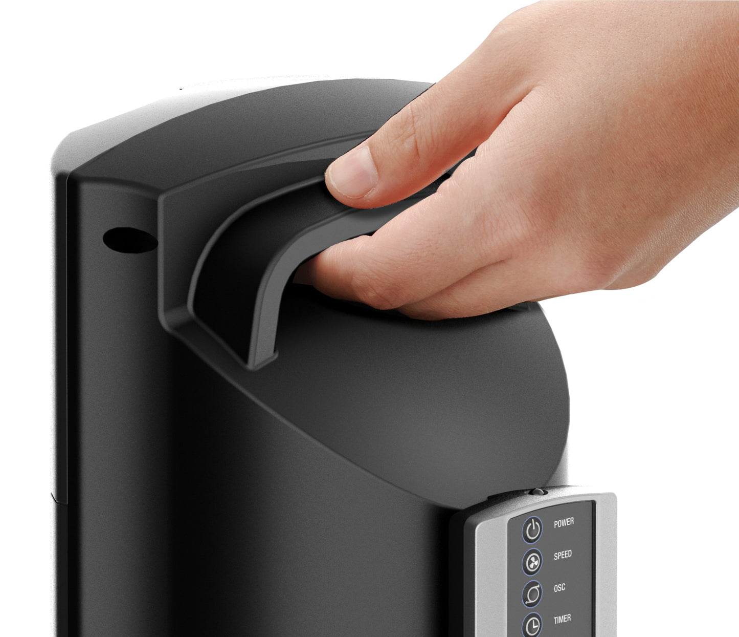 Lasko 48" Space-Saving Oscillating Performance Tower Fan with Remote, T48314, Grey