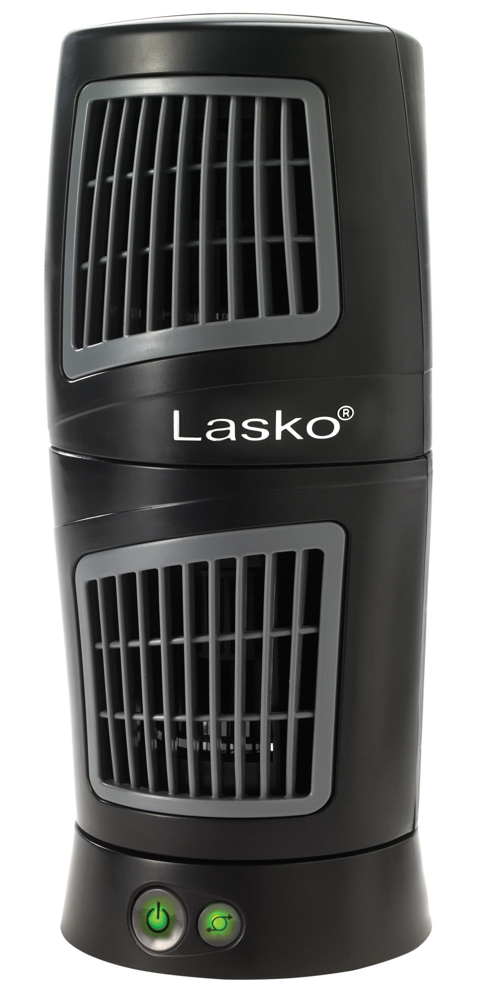 Lasko Twist-Top™ Tower Table Fan, T12110, Black