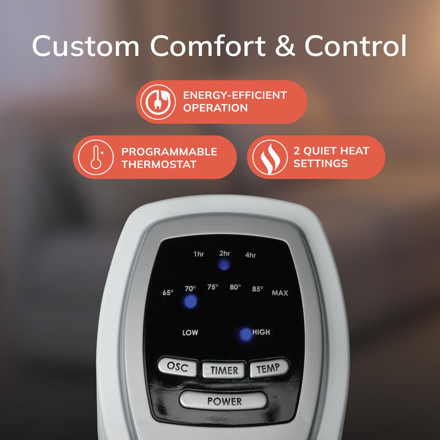 Lasko 1500W Electric Oscillating Ceramic Tower Space Heater, with Timer, 5775, White