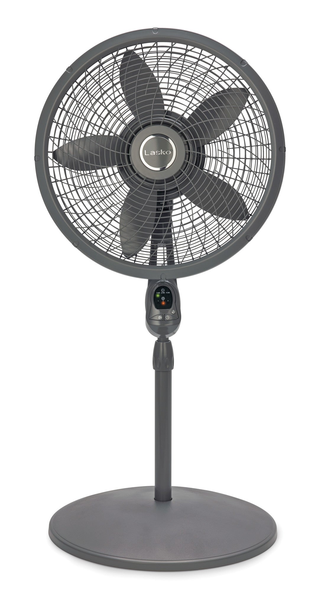 Lasko 18' Oscillating Pedestal Fan with Timer and Remote, S18924, Gray