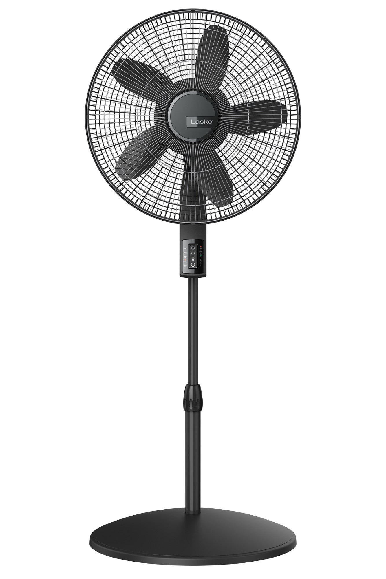 Lasko 18" Elite Collection 4-Speed Pedestal Fan with Remote, S18610, Black