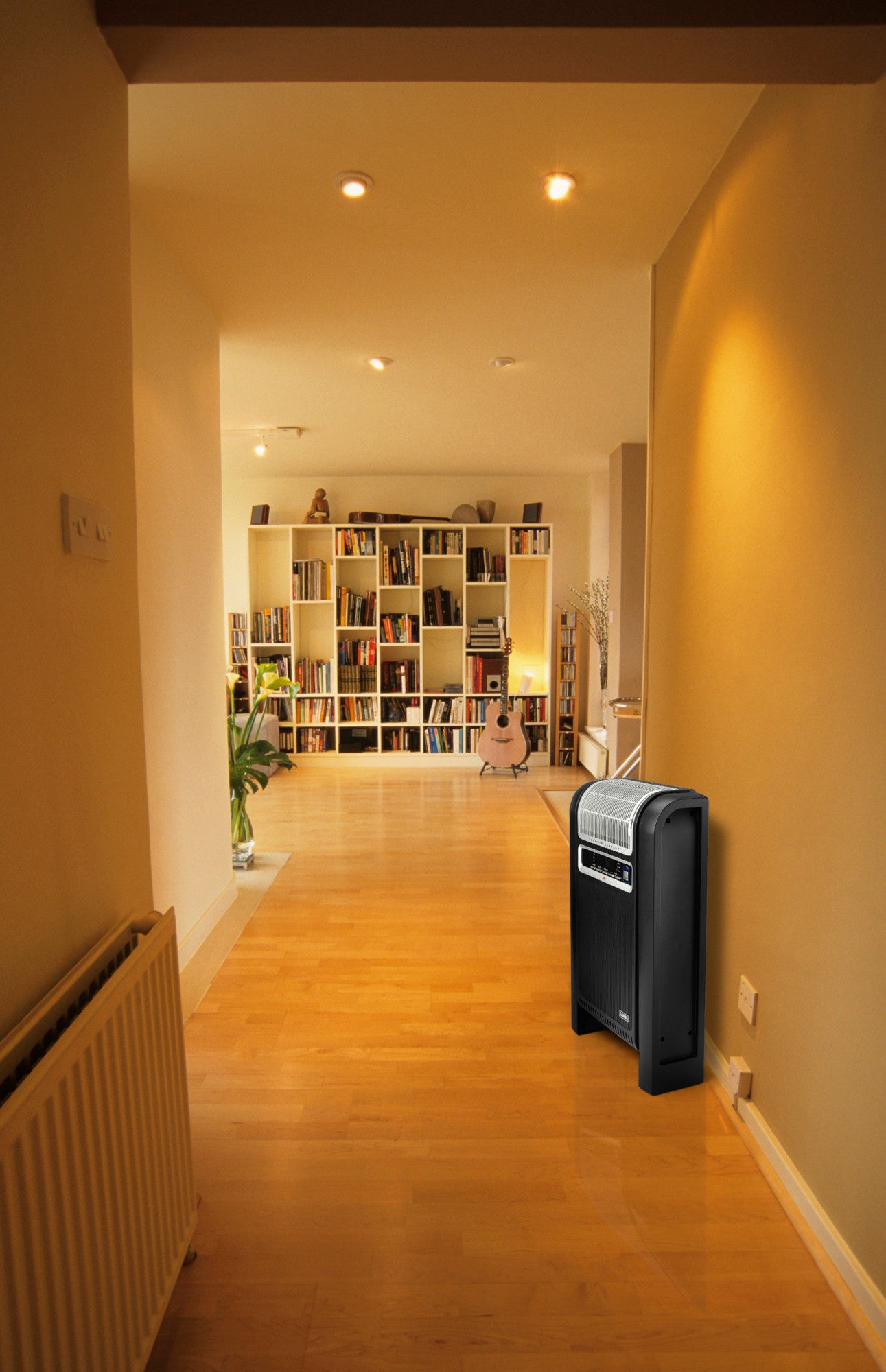 Lasko 1500W Ceramic Space Heater with Ionizer and Remote, 760000, Black