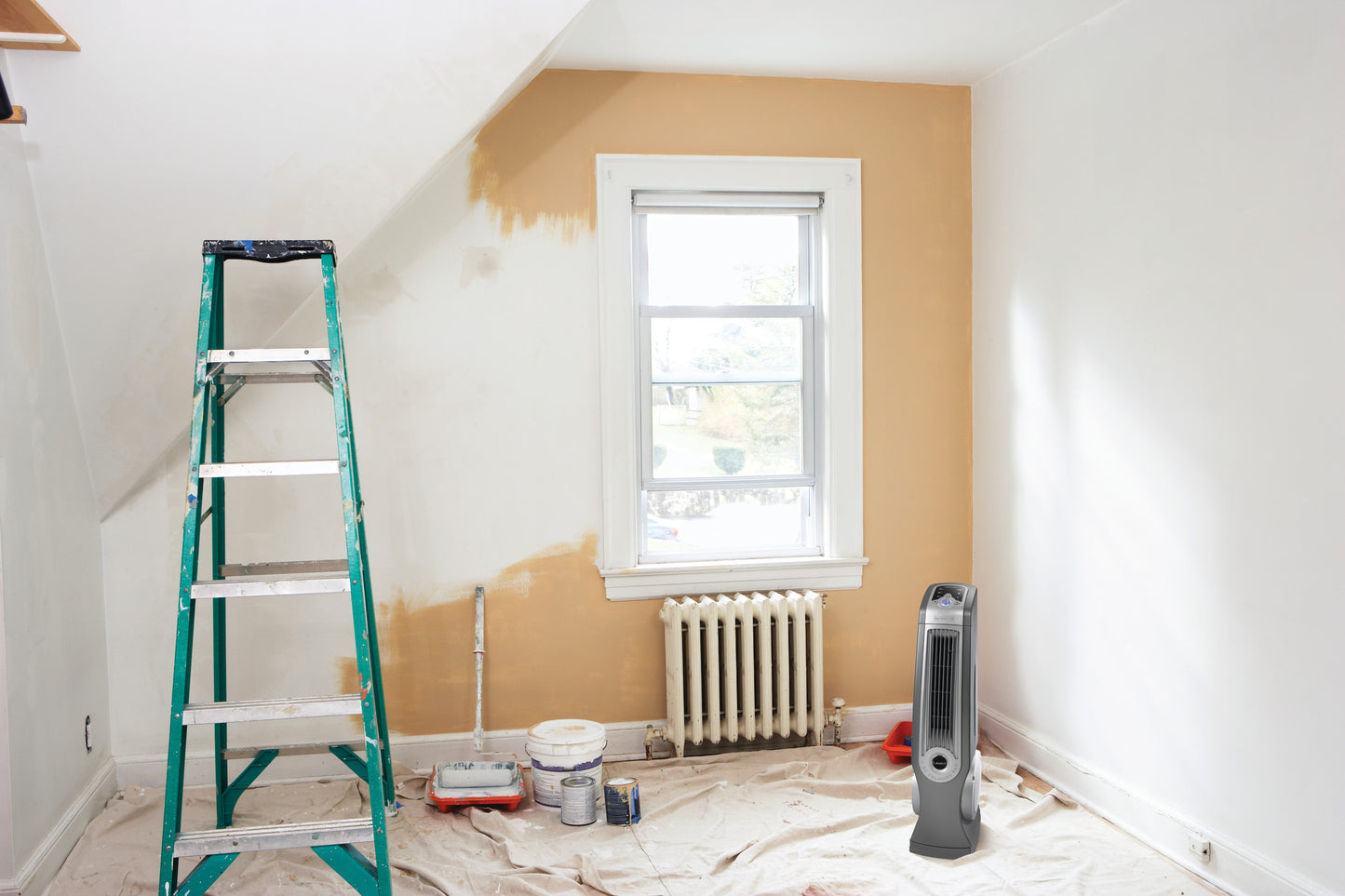 Lasko High Velocity Tower Fan with Remote Control, 4930, Gray