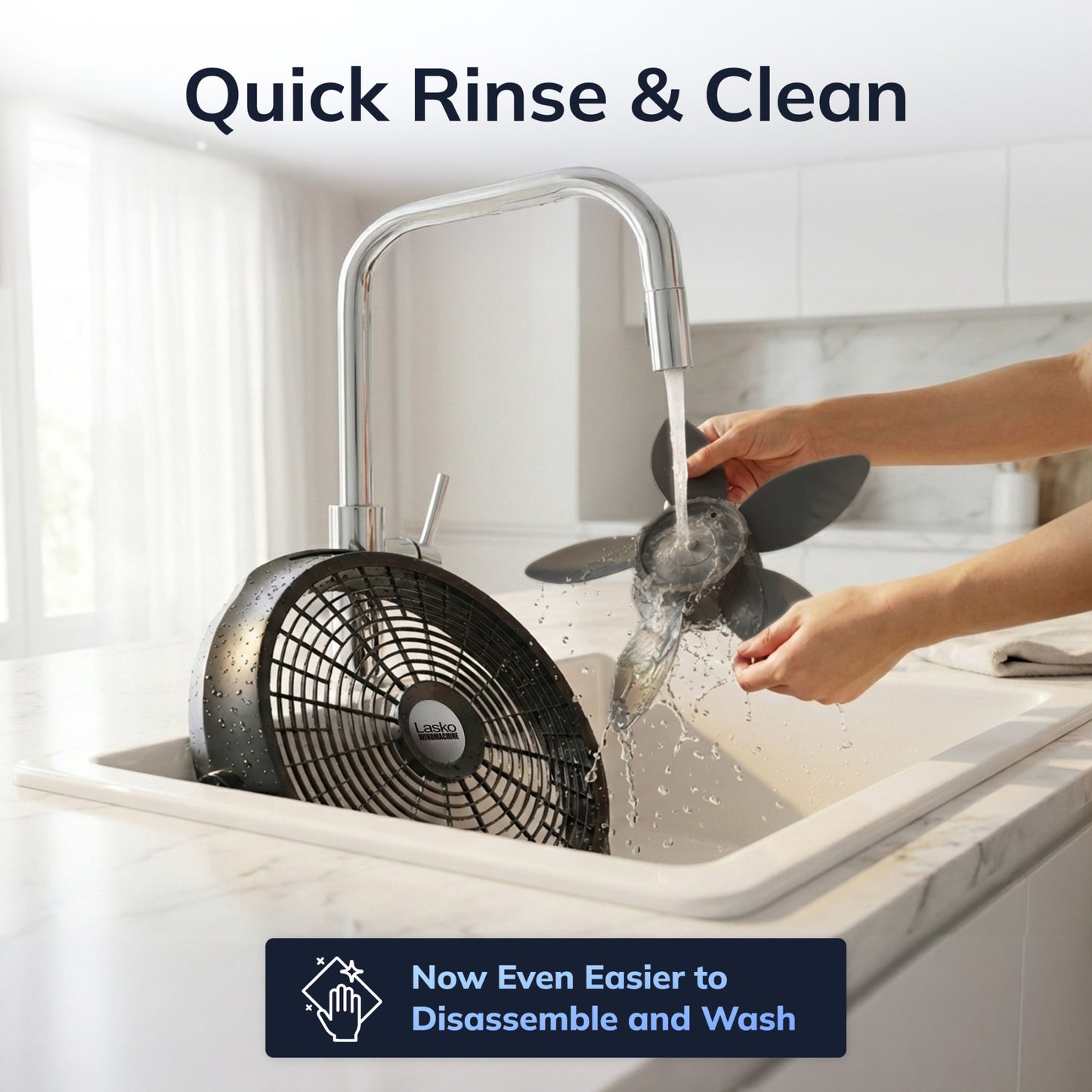Lasko Wind Machine® A20305 20" Pivoting 3-Speed Air Circulator Fan: Black