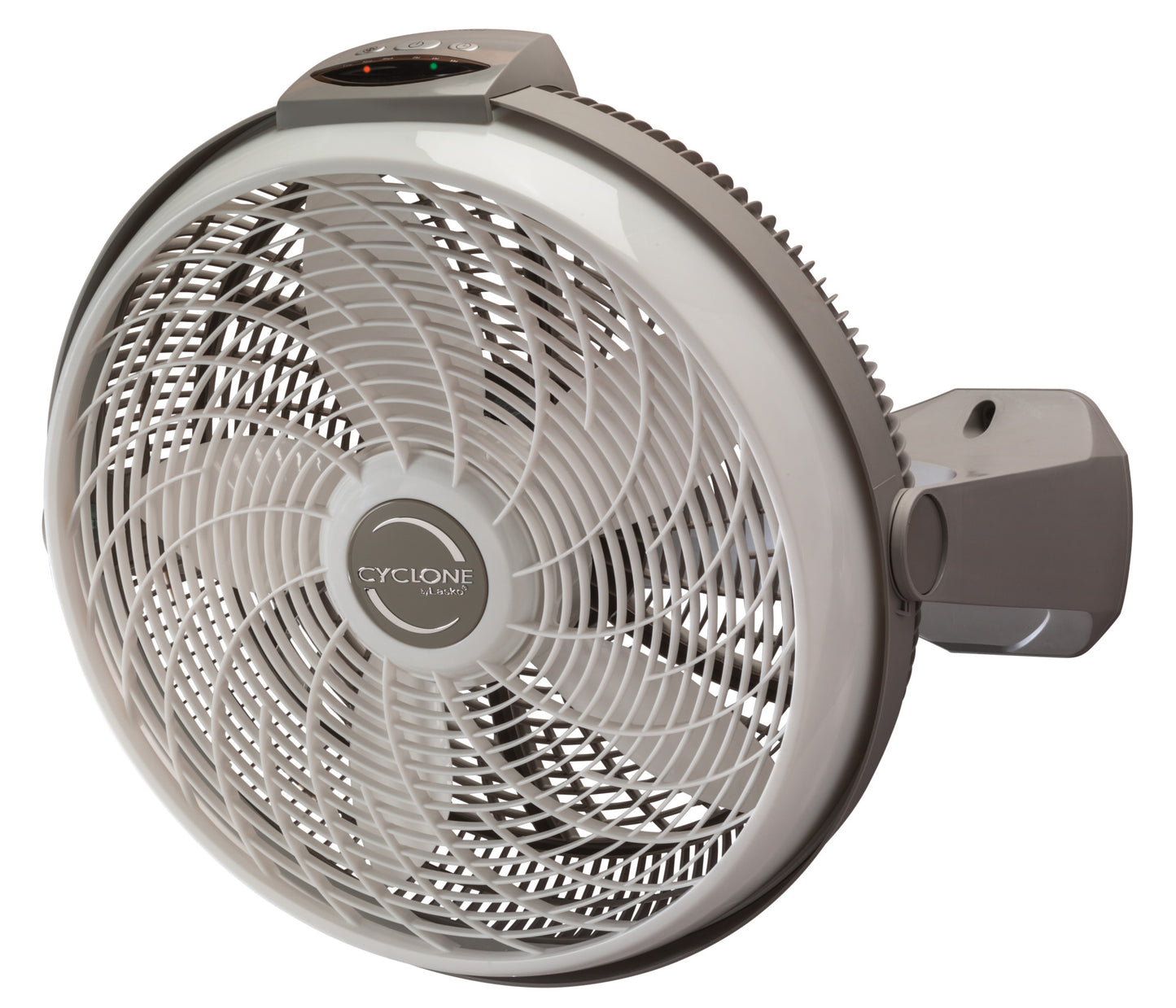 Lasko 20" Cyclone® Air Circulator Pivoting Floor Fan with Remote and Timer, 3542, Gray
