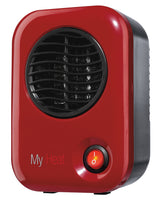 Lasko 100 MyHeat Personal 200W Table Top Space Heater: Red