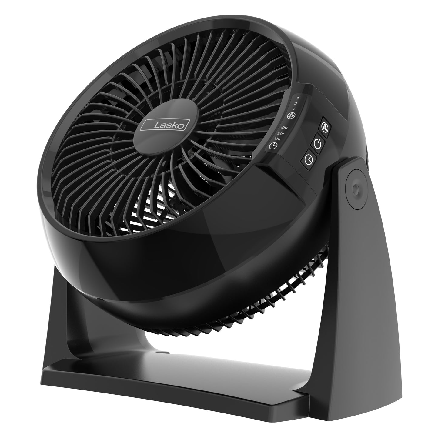 Lasko 10" Power Circulator Fan with Wall Mount Option and Remote, A10802, Black