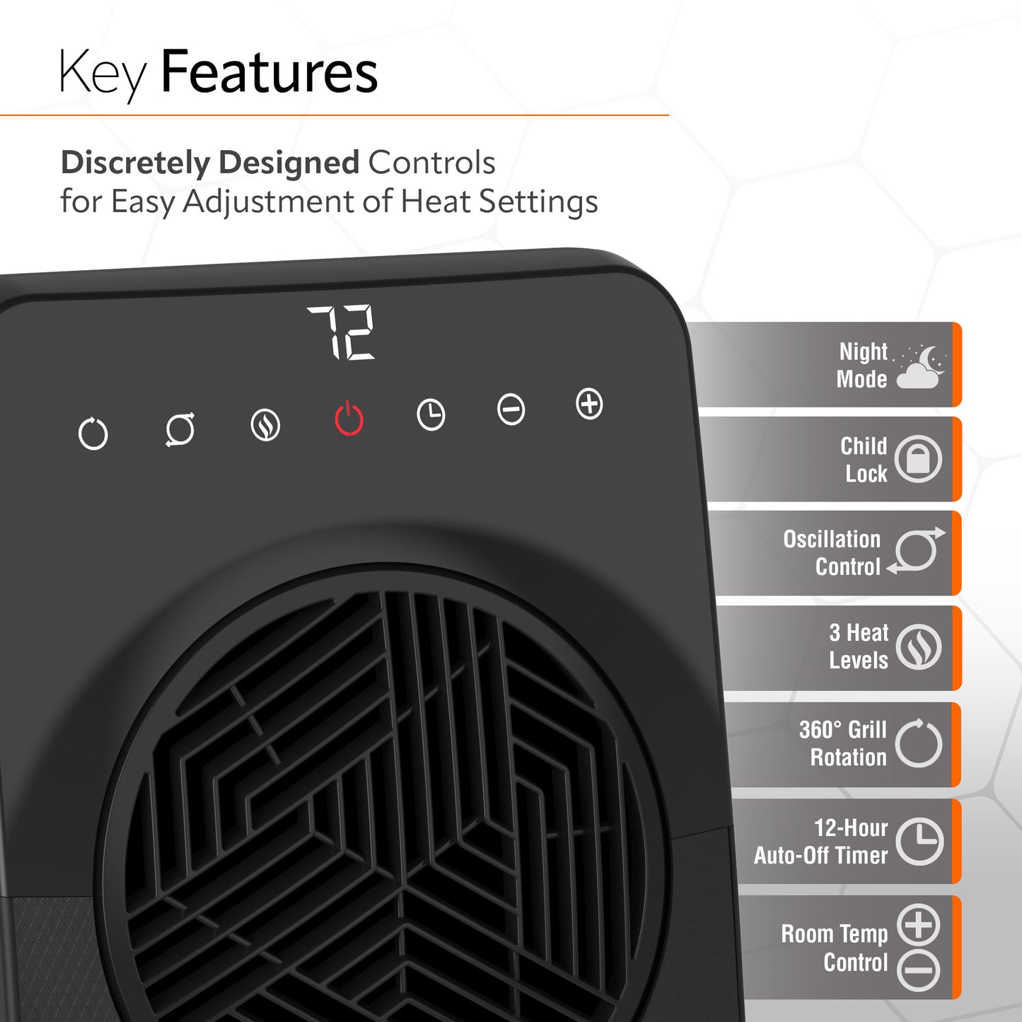 Lasko Elite Collection Revolution Full-Room Ceramic Heater with Remote, CC23645, Black