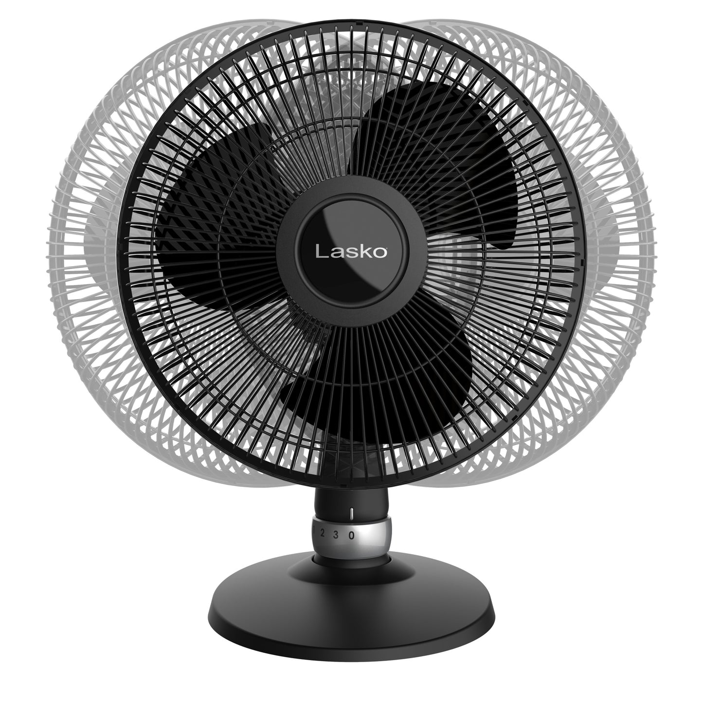 Lasko 3-Speed Table Fan with Widespread Oscillation, D12525, Black