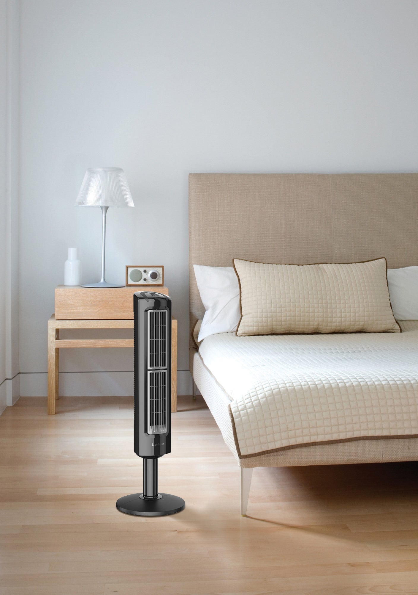 Lasko Oscillating Tower Fan with Twin Grills, T38301