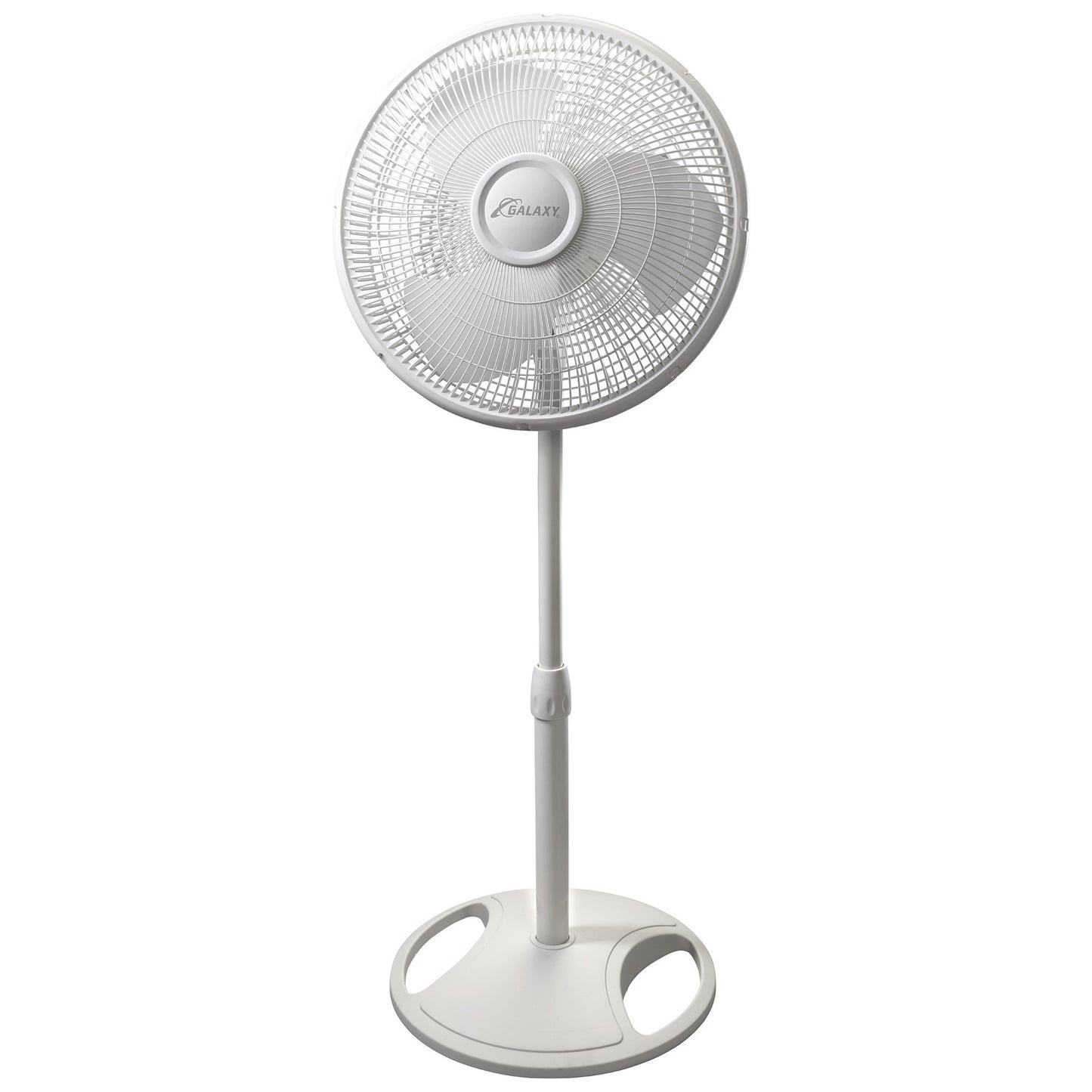 Galaxy 16" Oscillating Pedestal Fan with 3 Speeds, 4726, White
