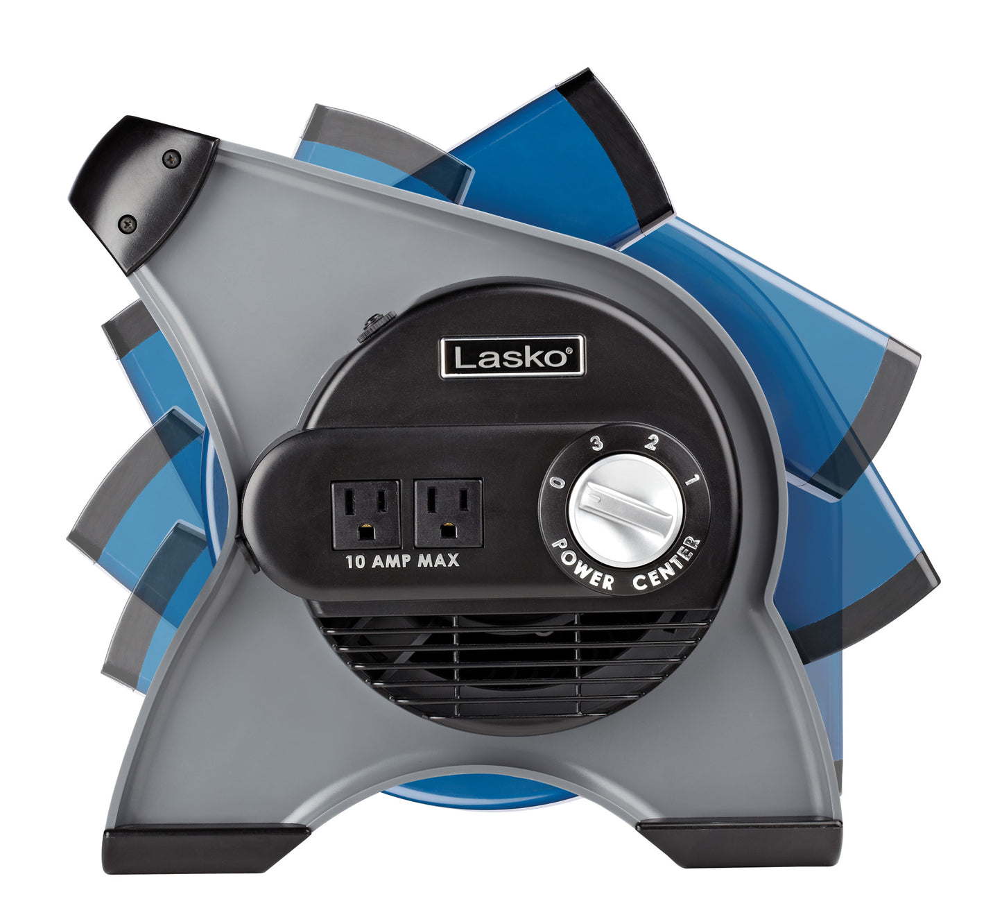 Lasko 3-Speed Blower Fan Multi-Purpose Pivoting Utility Floor Fan with Outlets, U12100